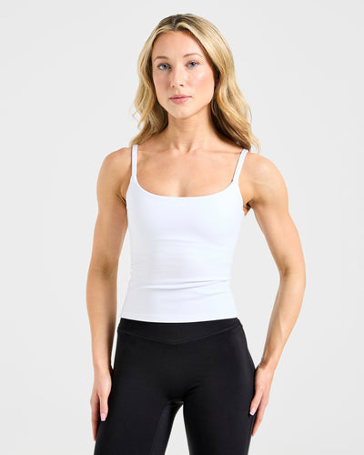 Essential Strappy Tank Top - White