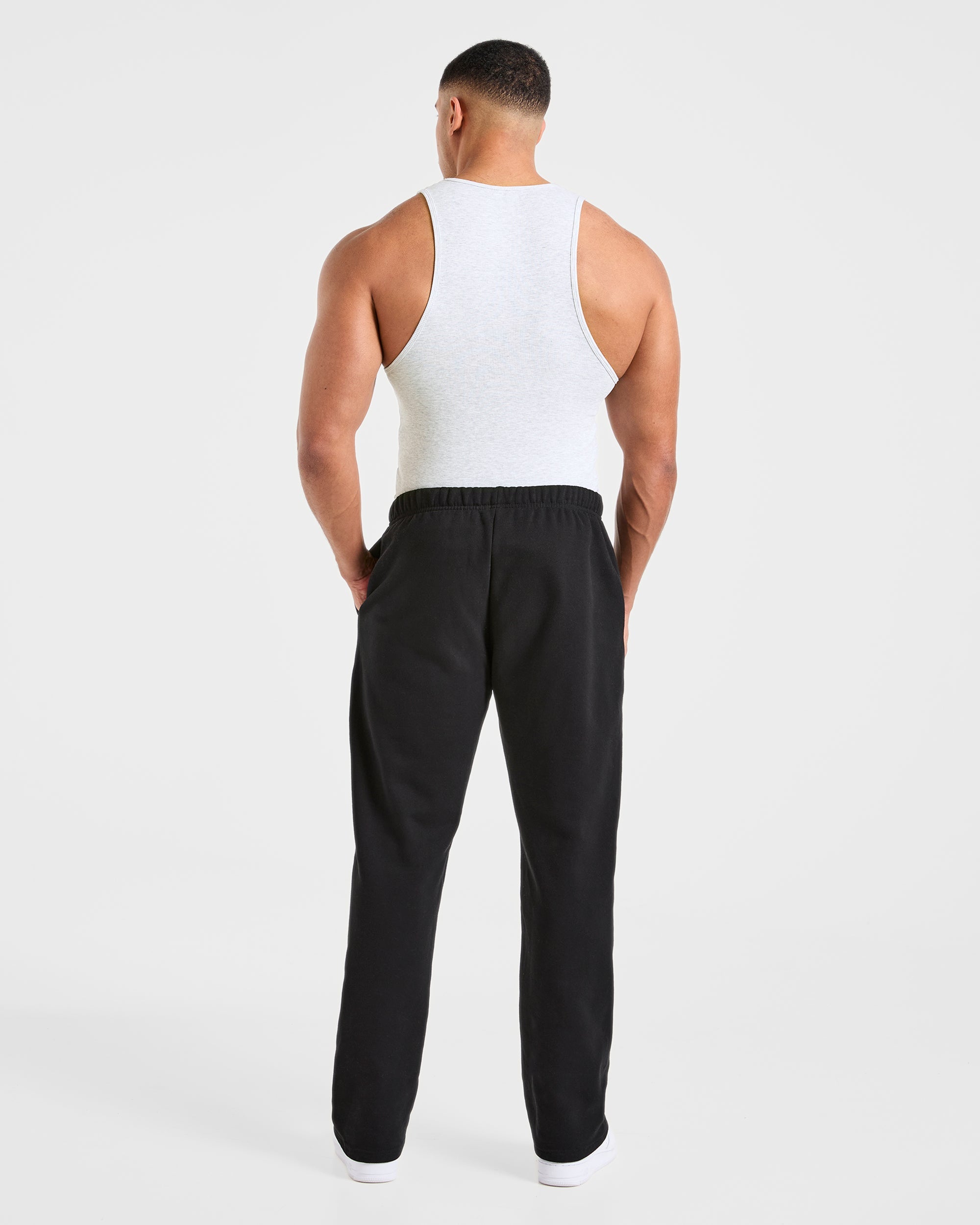 Muscle Ribbed Tank - Light Grey Marl