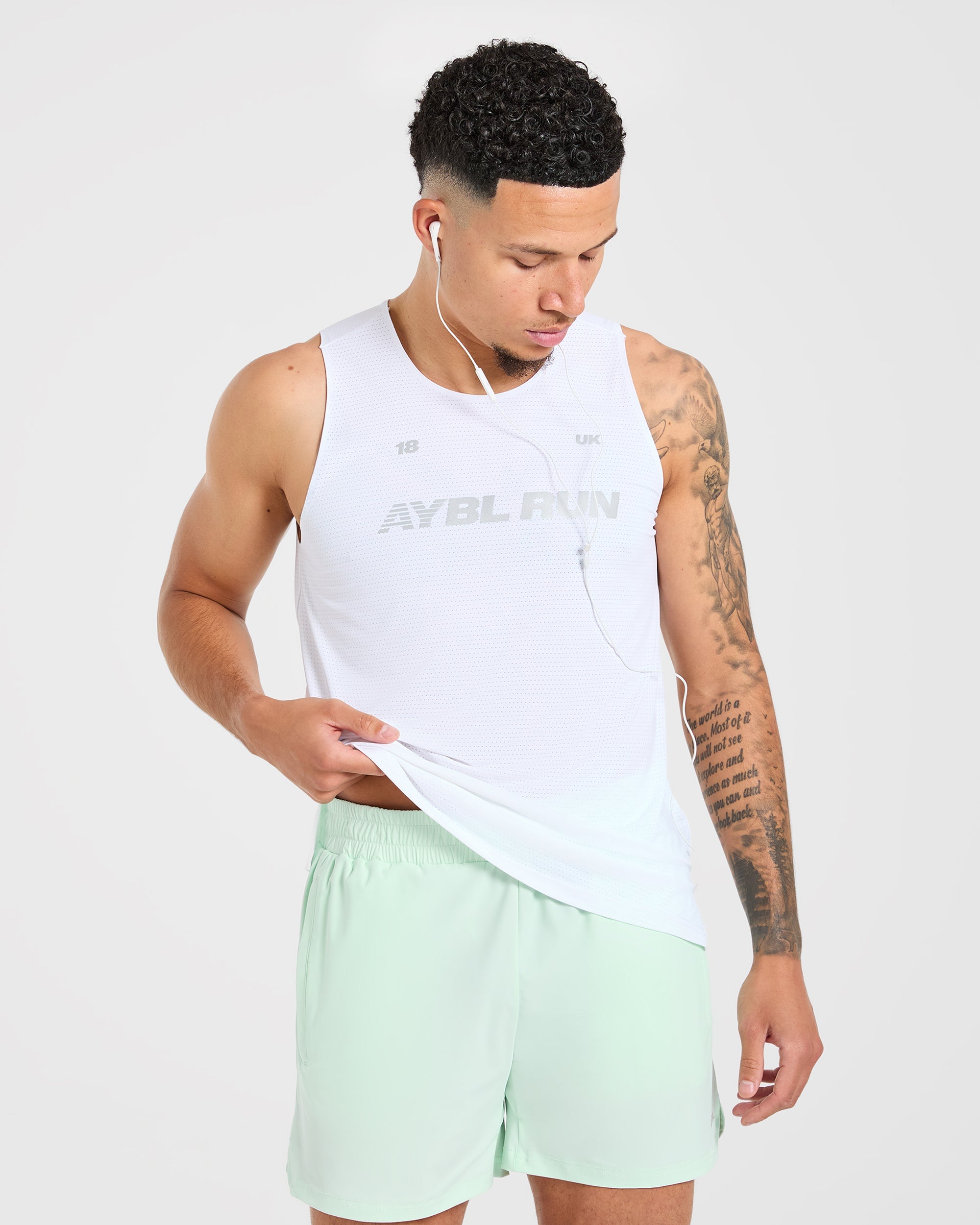 Run Loose Tank - White