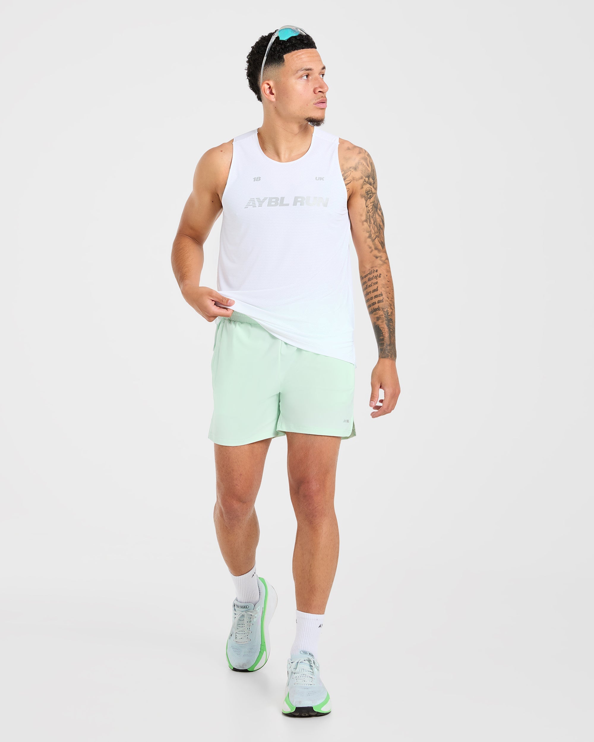 Run Loose Tank - White