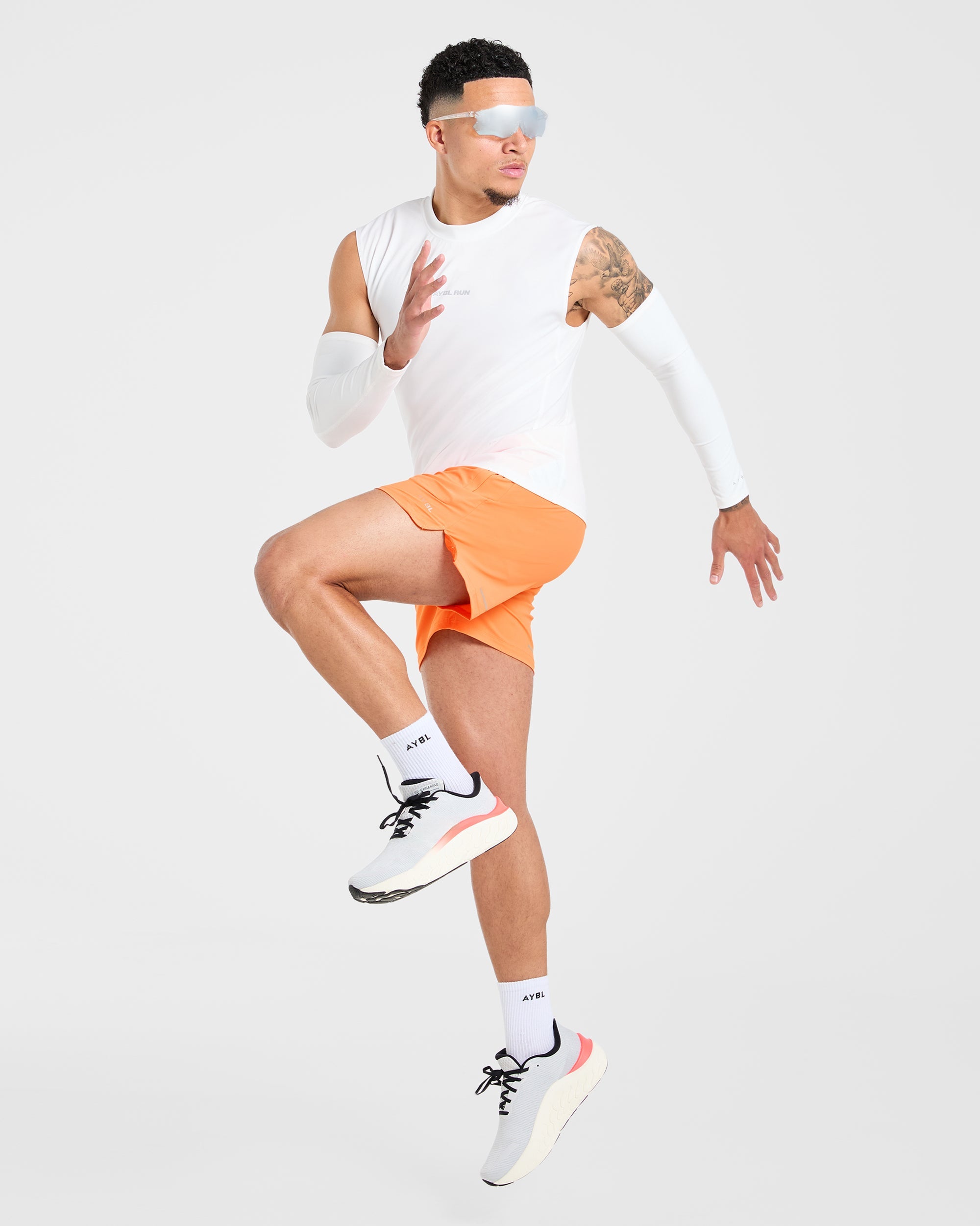 Run 5" Shorts - Bright Orange