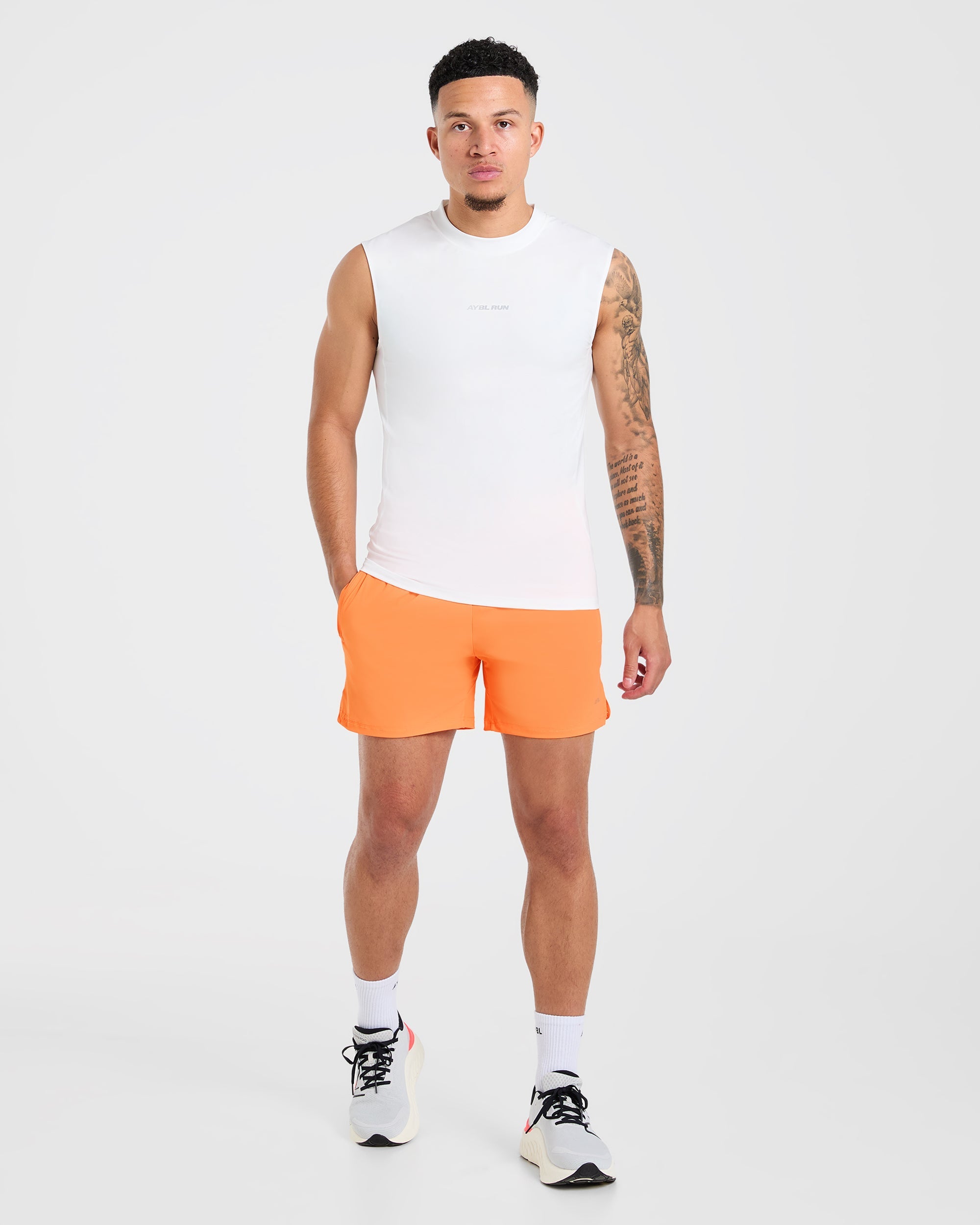 Run 5" Shorts - Bright Orange