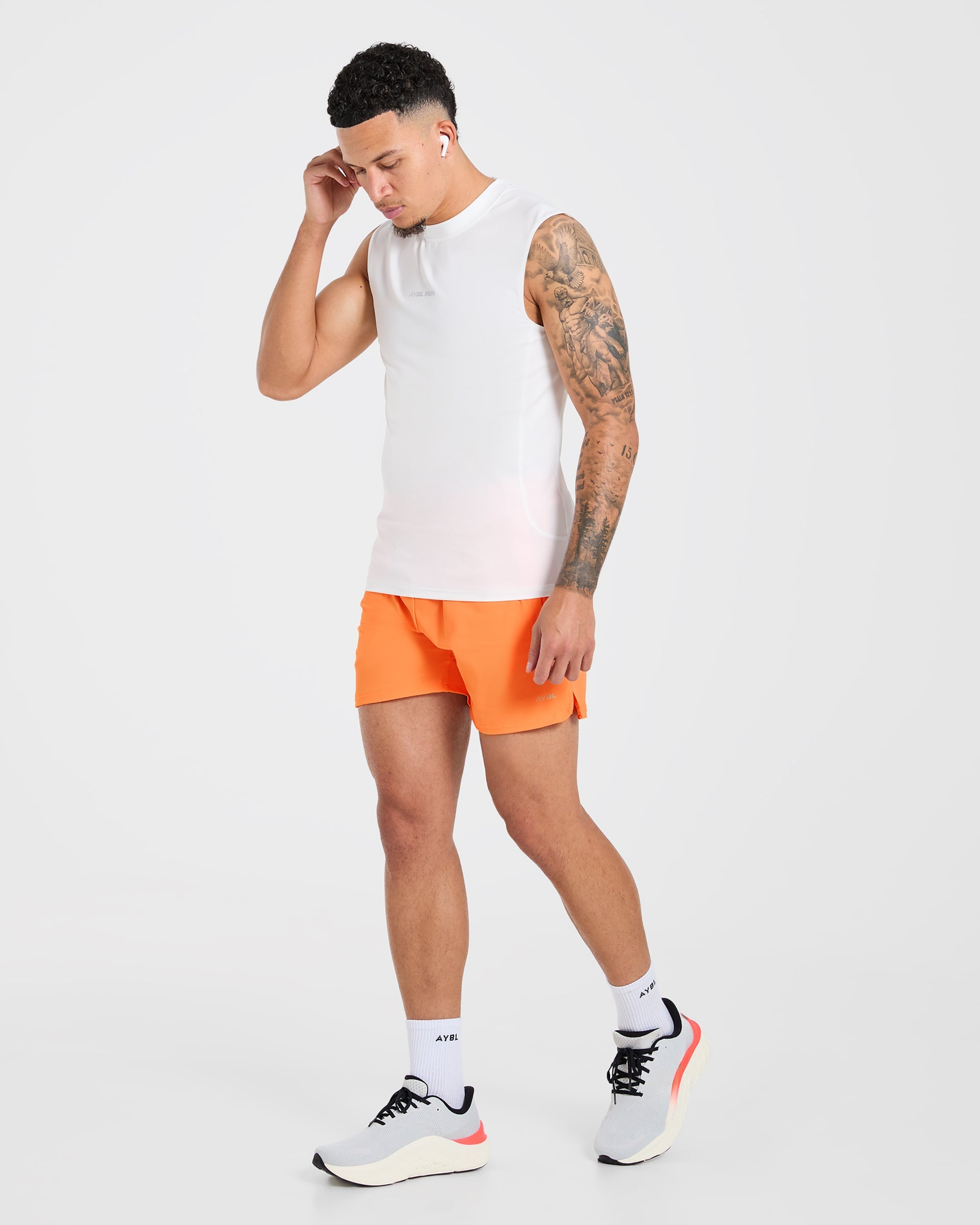 Run 5" Shorts - Bright Orange
