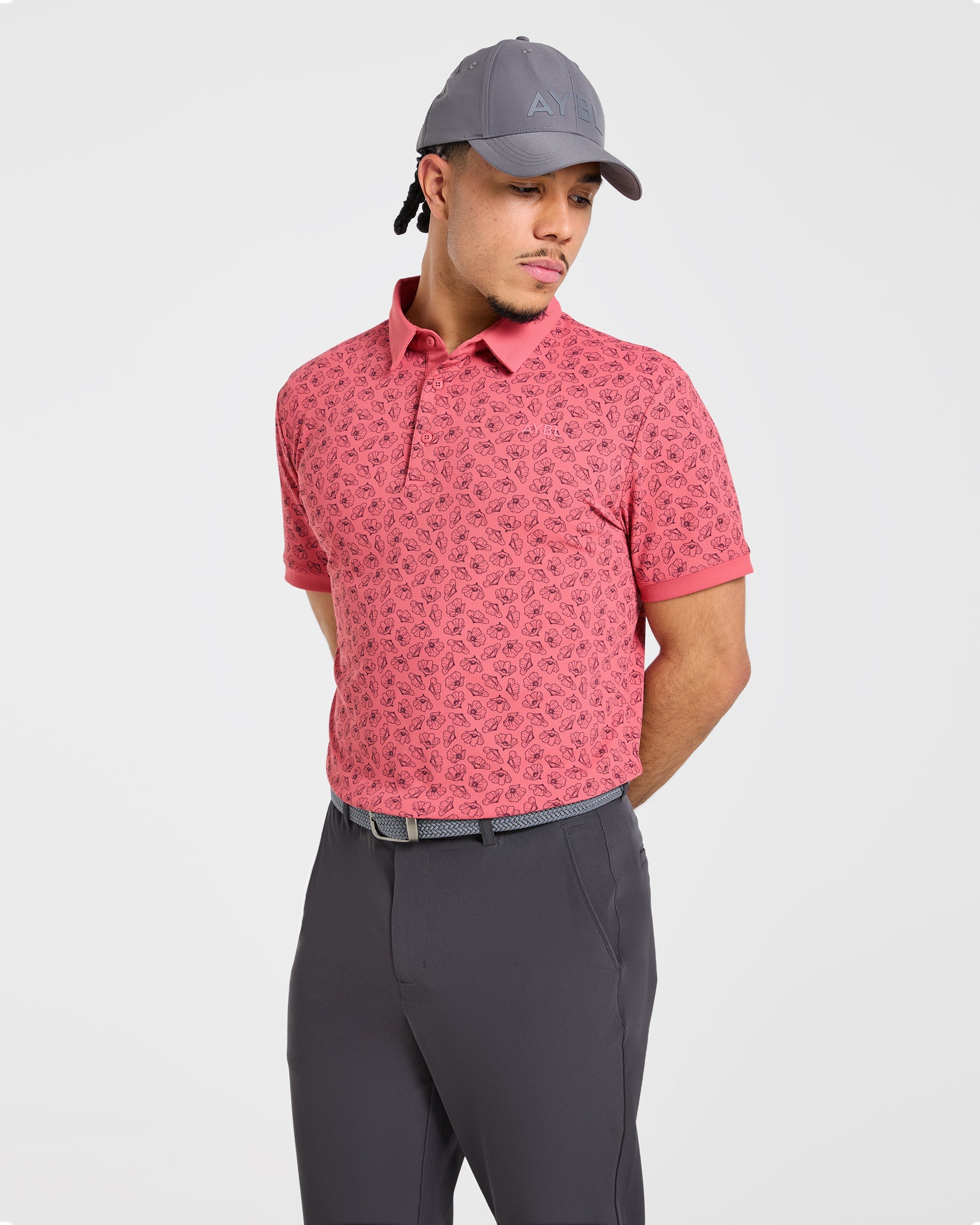 Precision Camellias Polo - Red