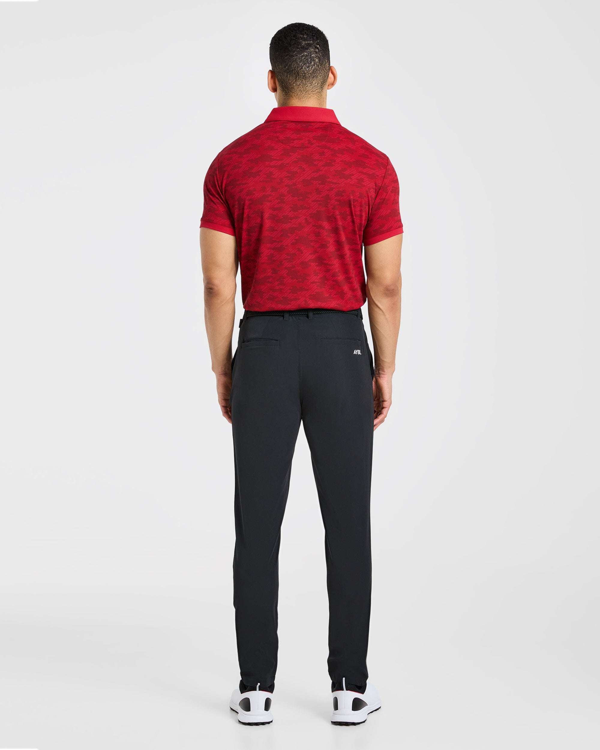 Precision Camo Polo - Muted Red