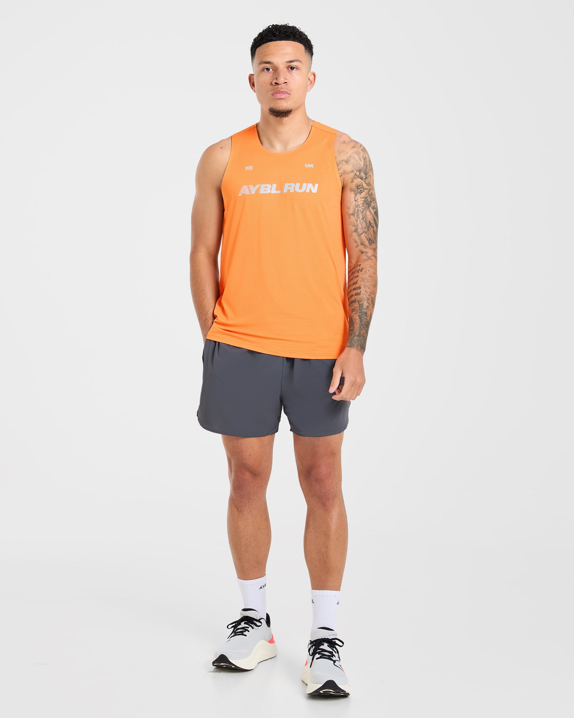 Run Loose Tank - Bright Orange