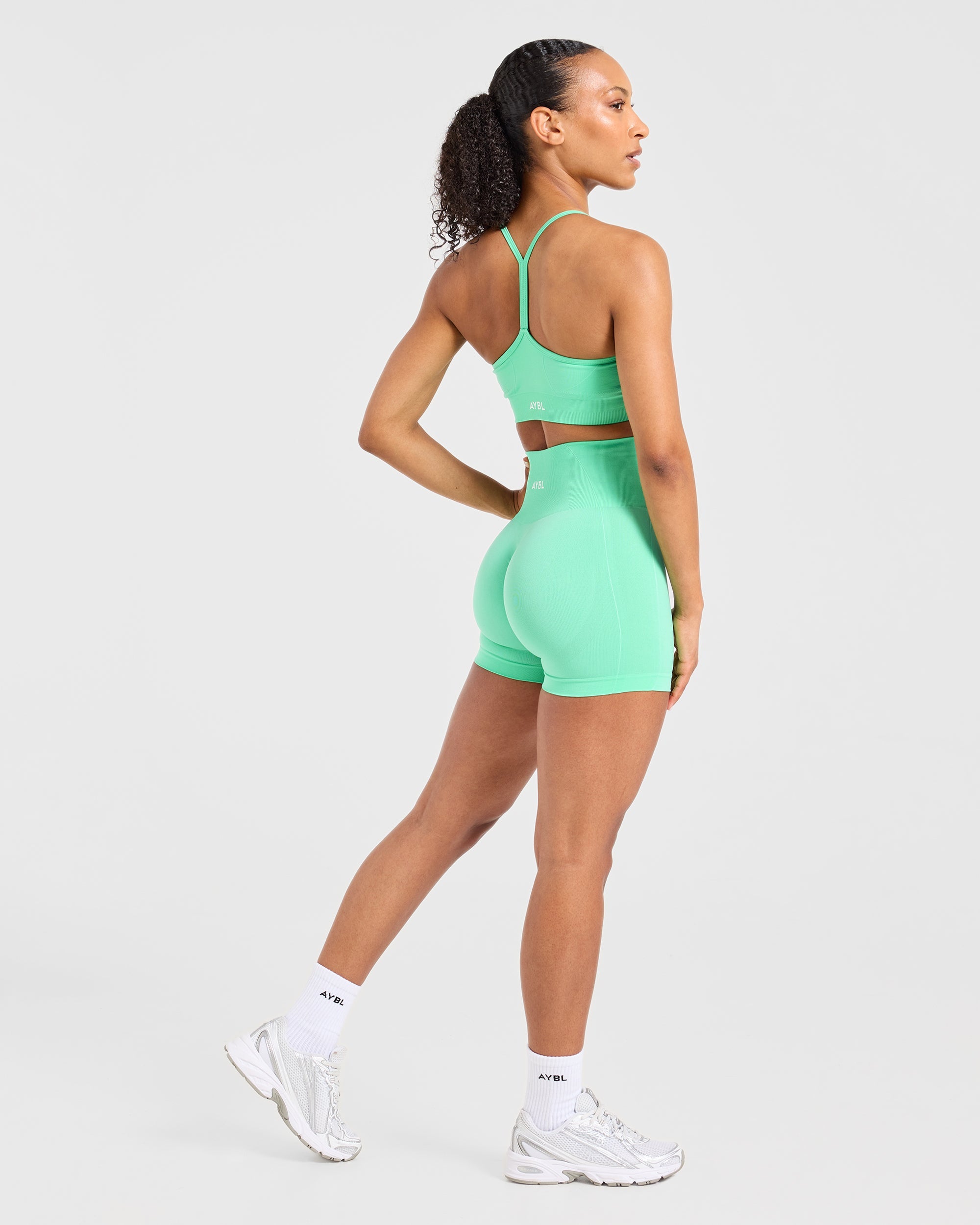 Empower Seamless Shorts - Spring Green