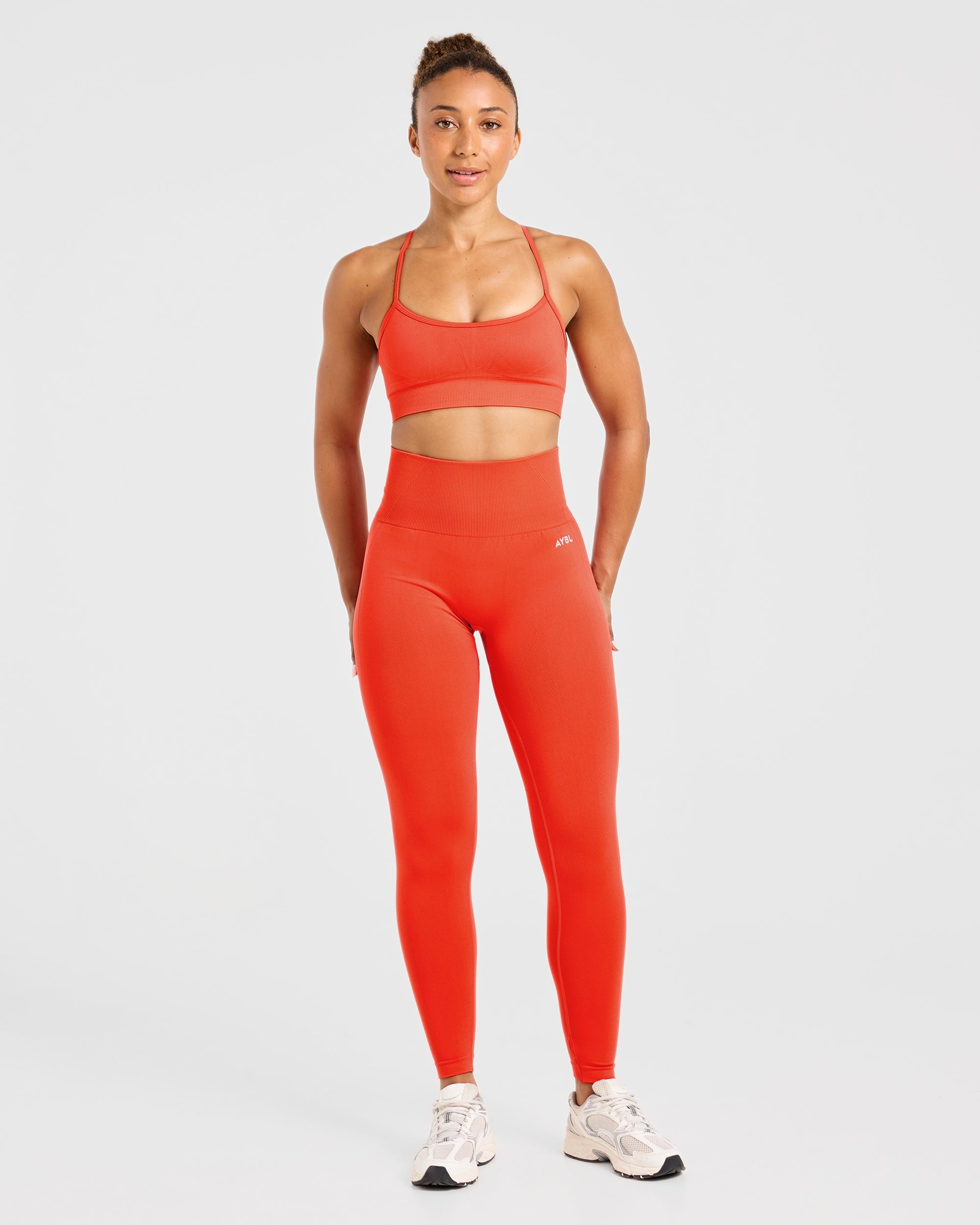 Empower Seamless Leggings - Hot Orange