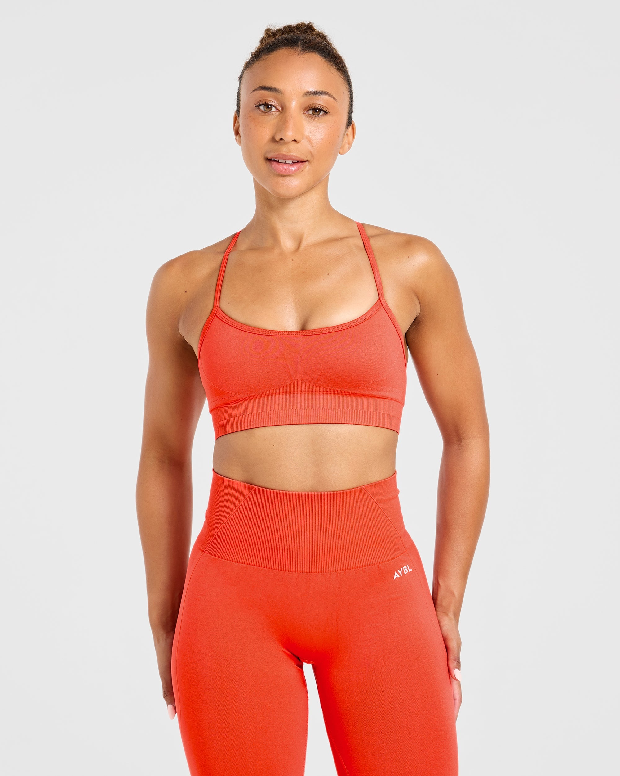Empower Seamless Sports Bra - Hot Orange