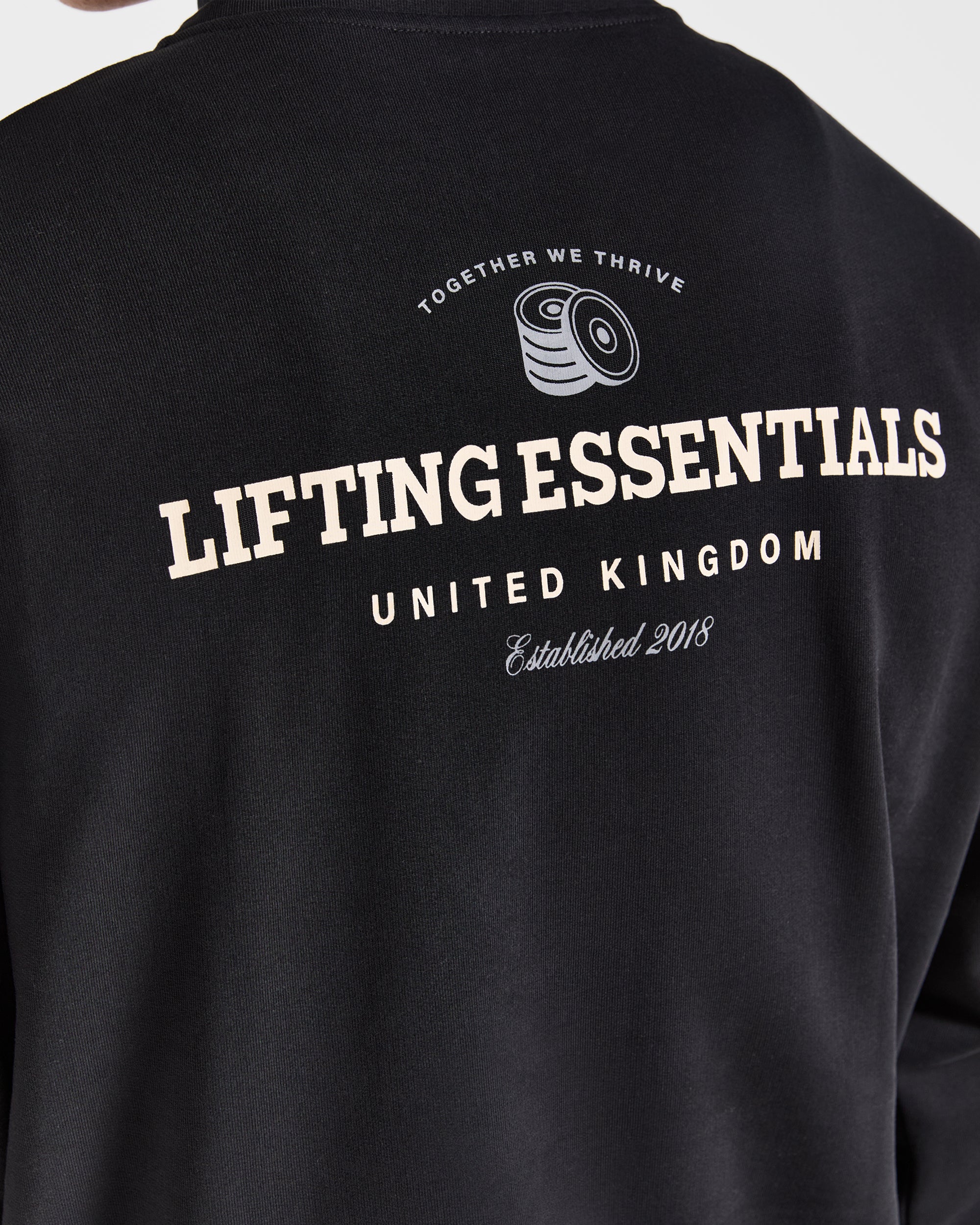Apex Lifting Essentials 1/4 Zip Pullover - Black/Cream