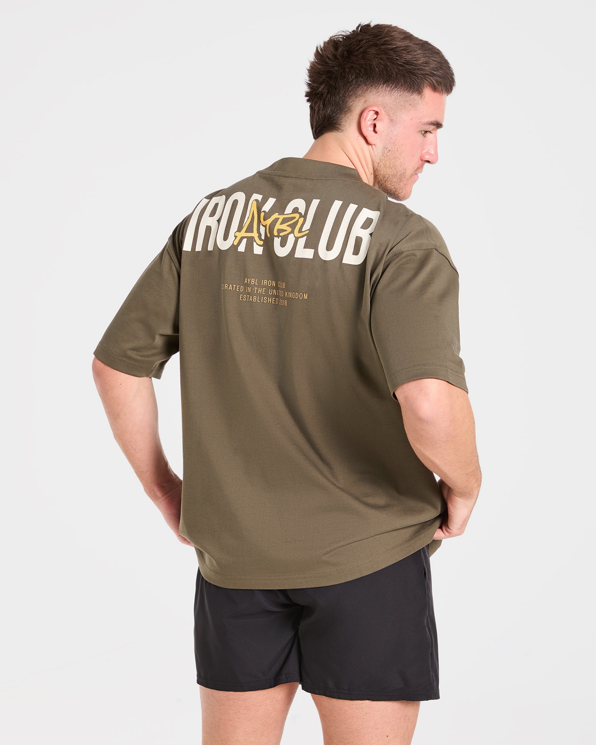 AYBL Iron Club Oversized T Shirt - Olive Green