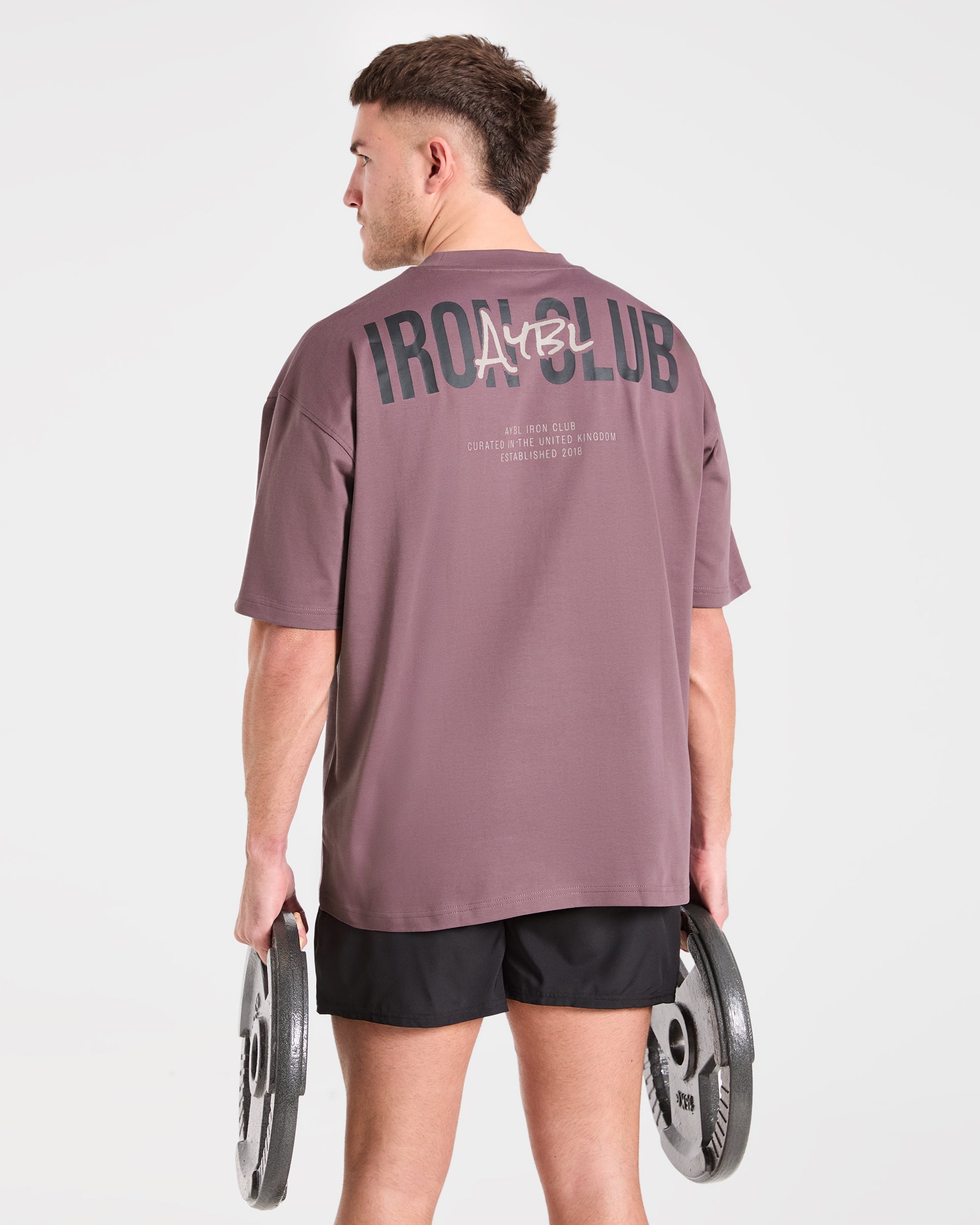 AYBL Iron Club Oversized T Shirt - Flint Purple