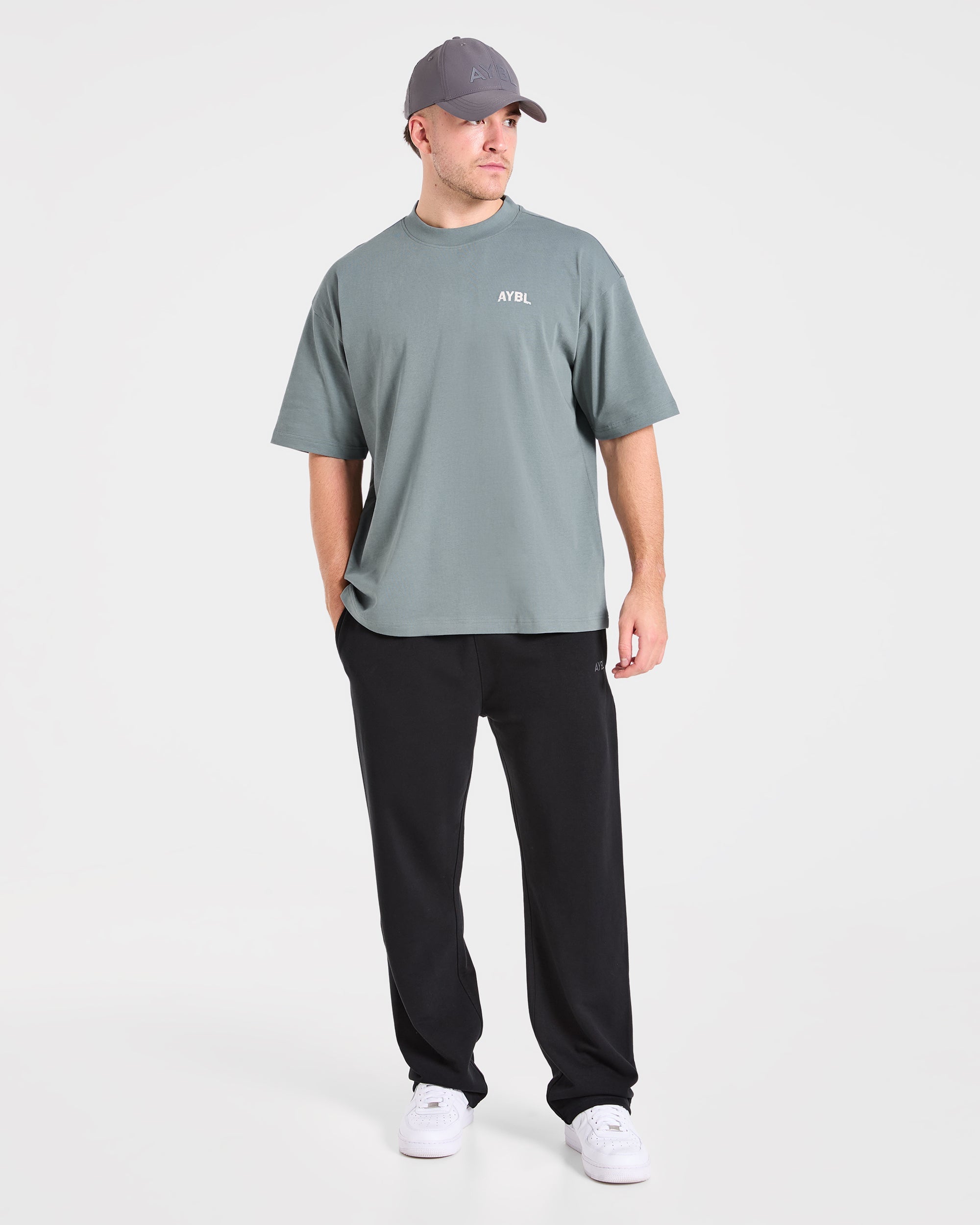Strength Division Oversized T Shirt - Slate Sage
