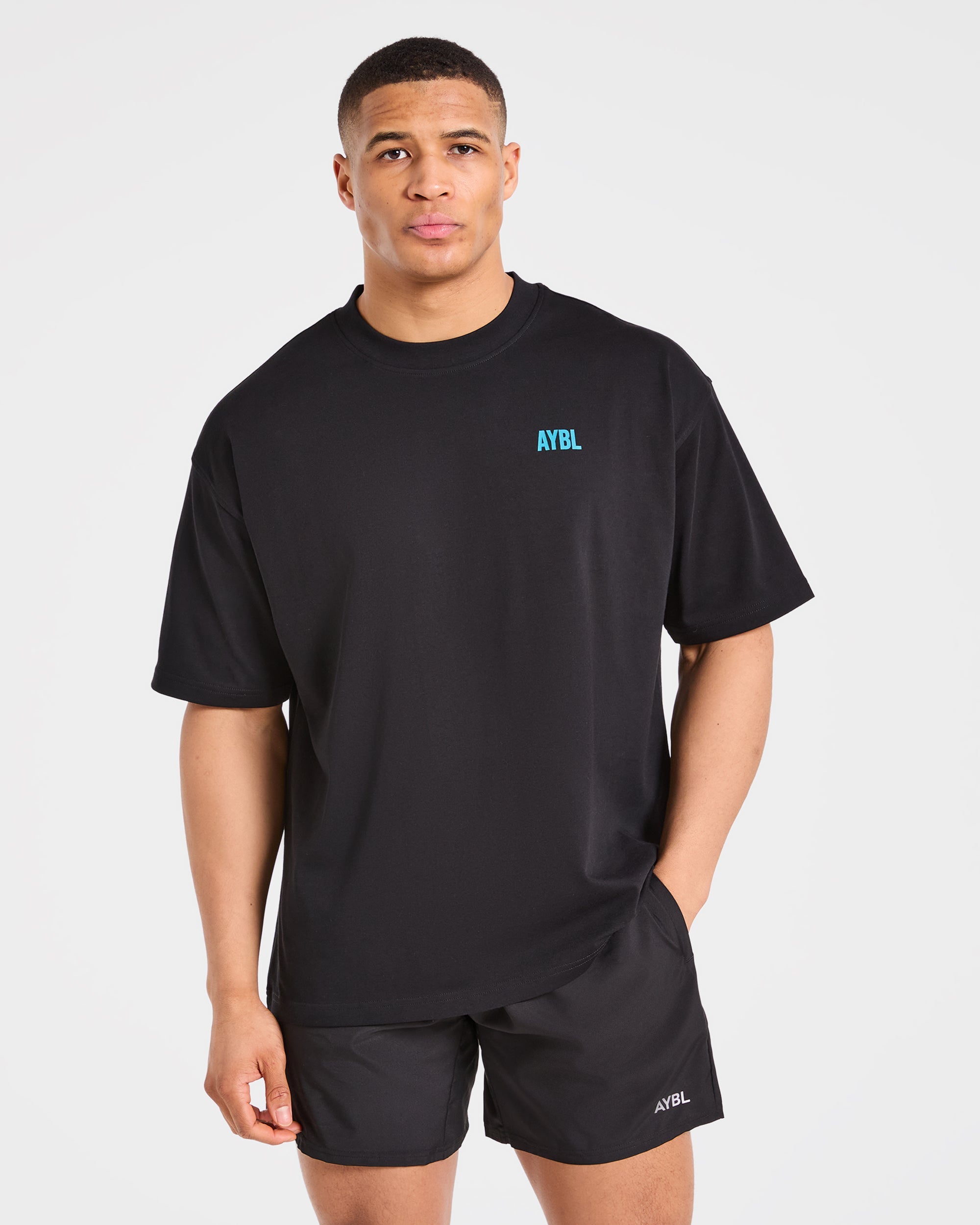 AYBL Iron Club Oversized T Shirt - Black