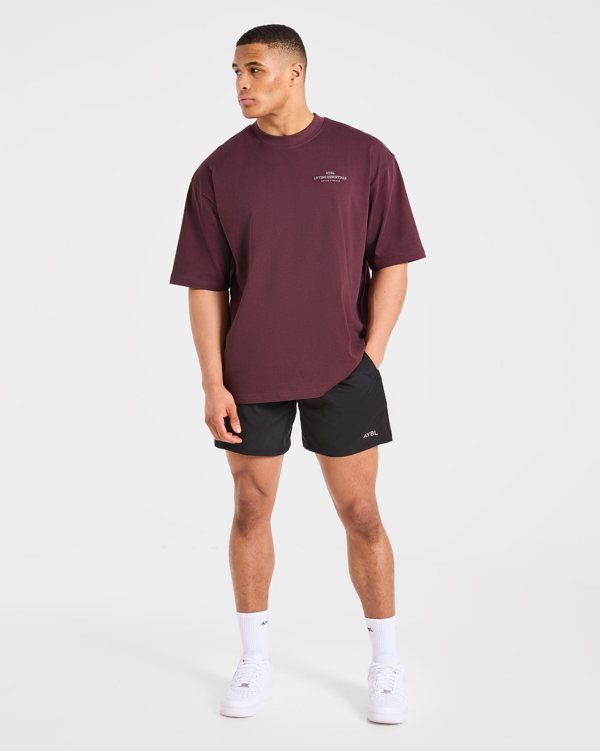 Apex Lifting Essentials Oversized T Shirt - Plum