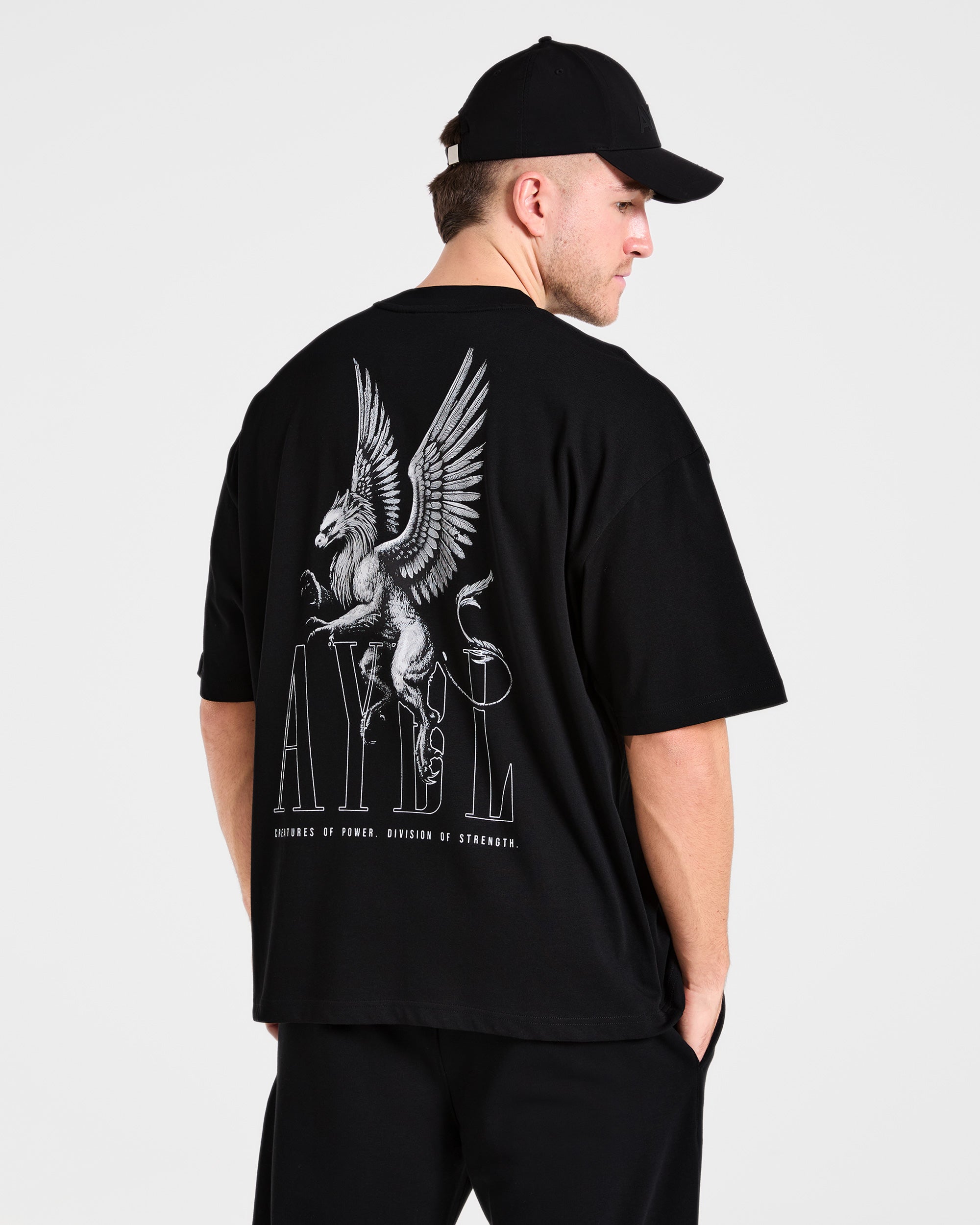 Creatures Of Power Oversized T Shirt - Black