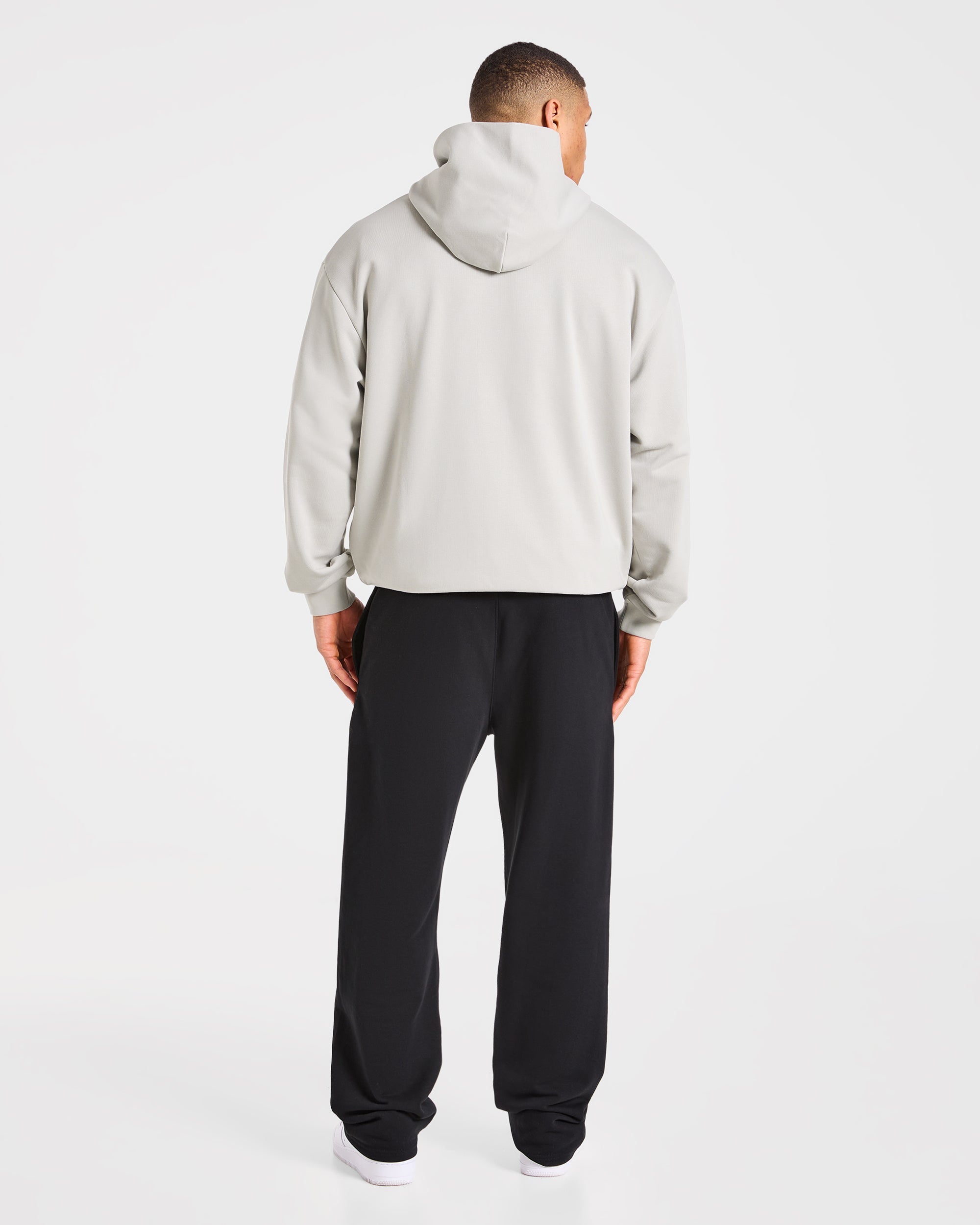 Strength Division Oversized Hoodie - Iced Grey