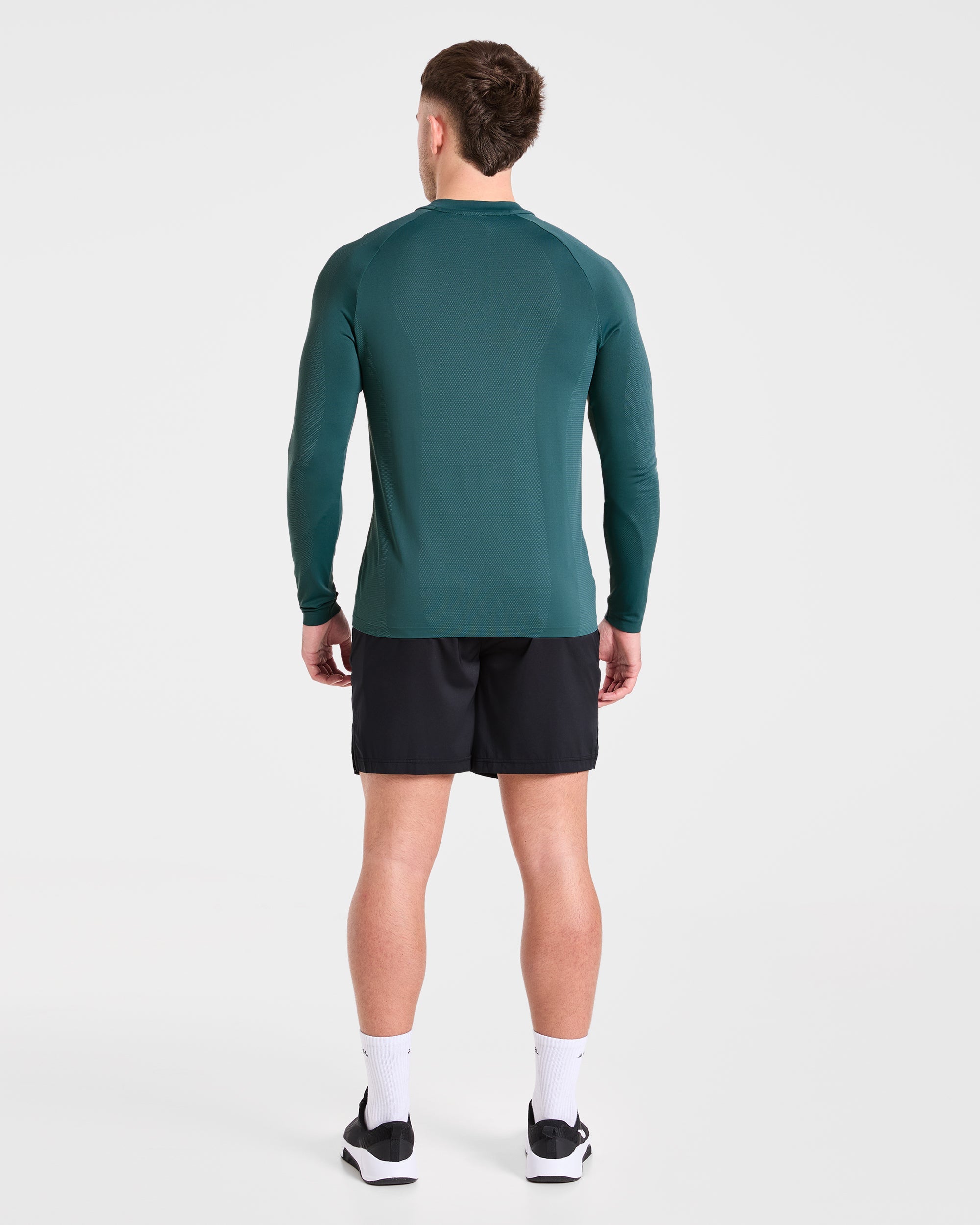 Attain Seamless Long Sleeve T Shirt - Pine Forest
