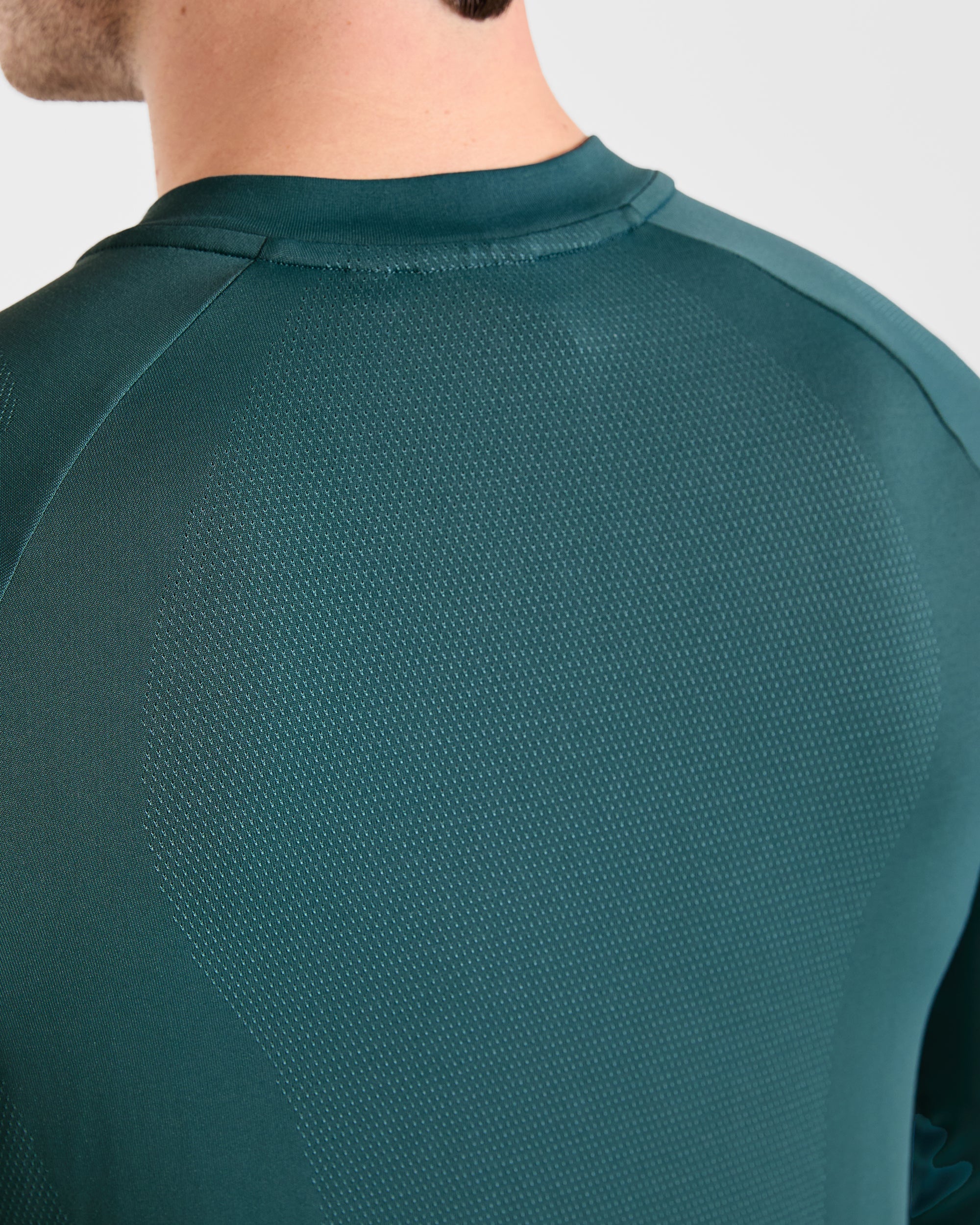 Attain Seamless Long Sleeve T Shirt - Pine Forest