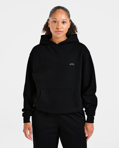 Lifestyle Oversized Hoodie - Black