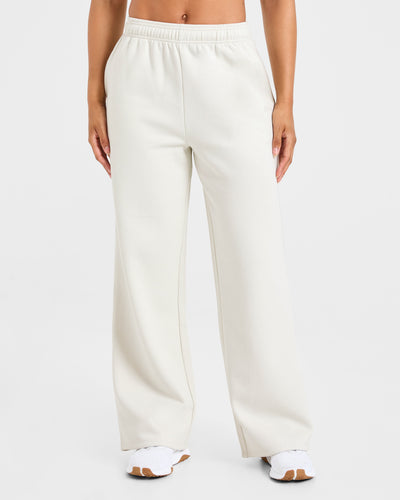 Lifestyle Oversized Straight Leg Joggers - Off White