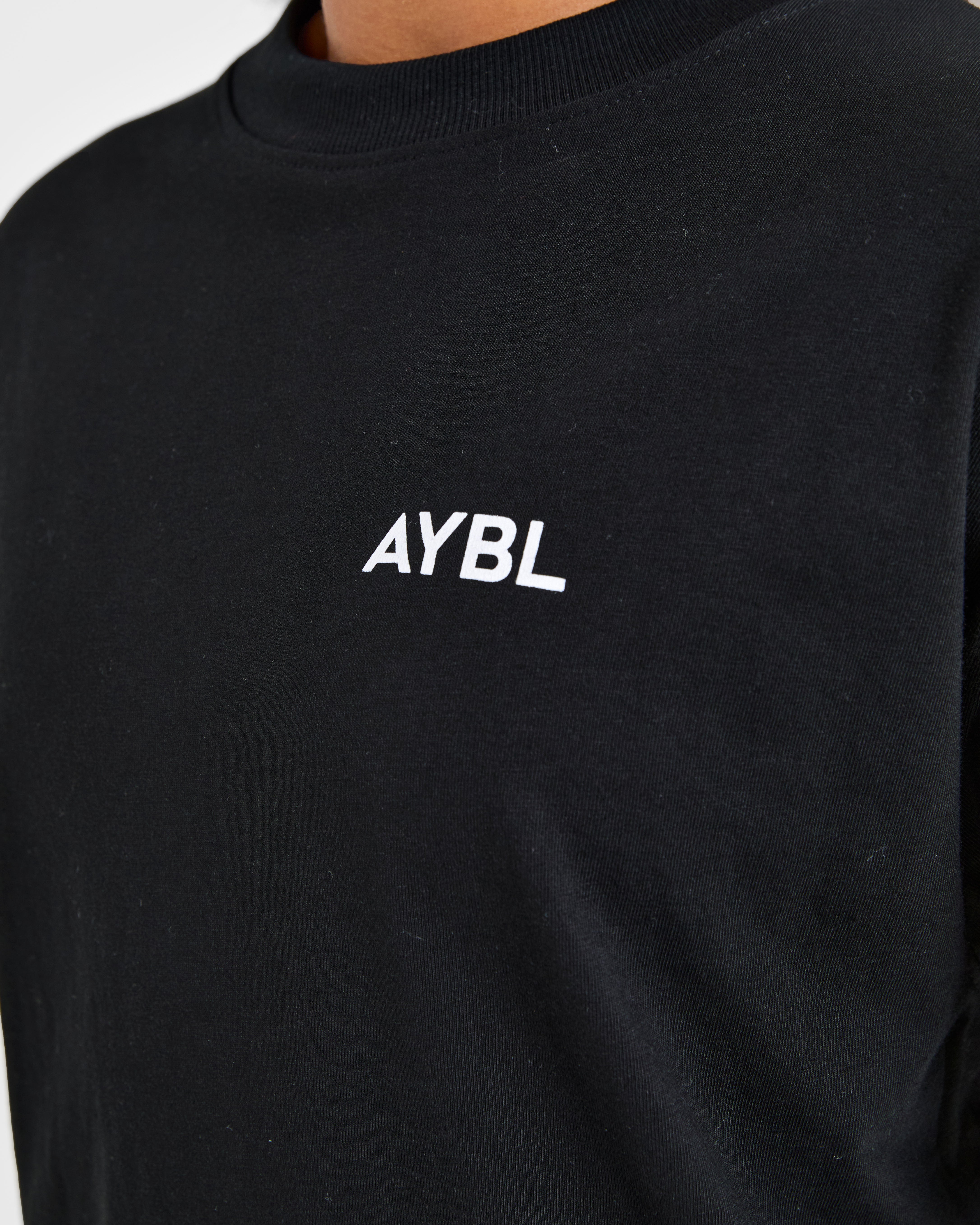 Lift Graphic Oversized T Shirt - Black