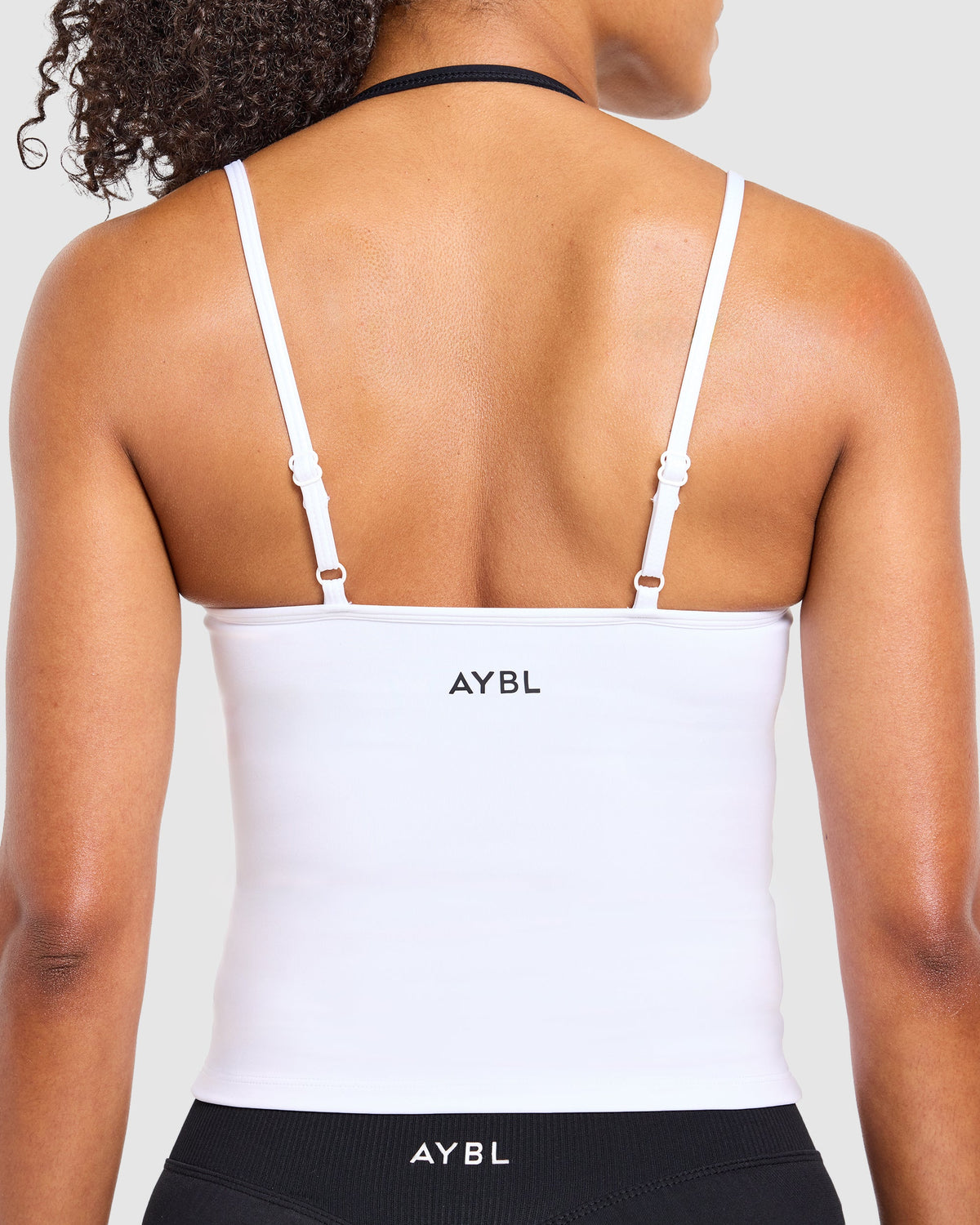 Double Layered Tank Top - White/Black
