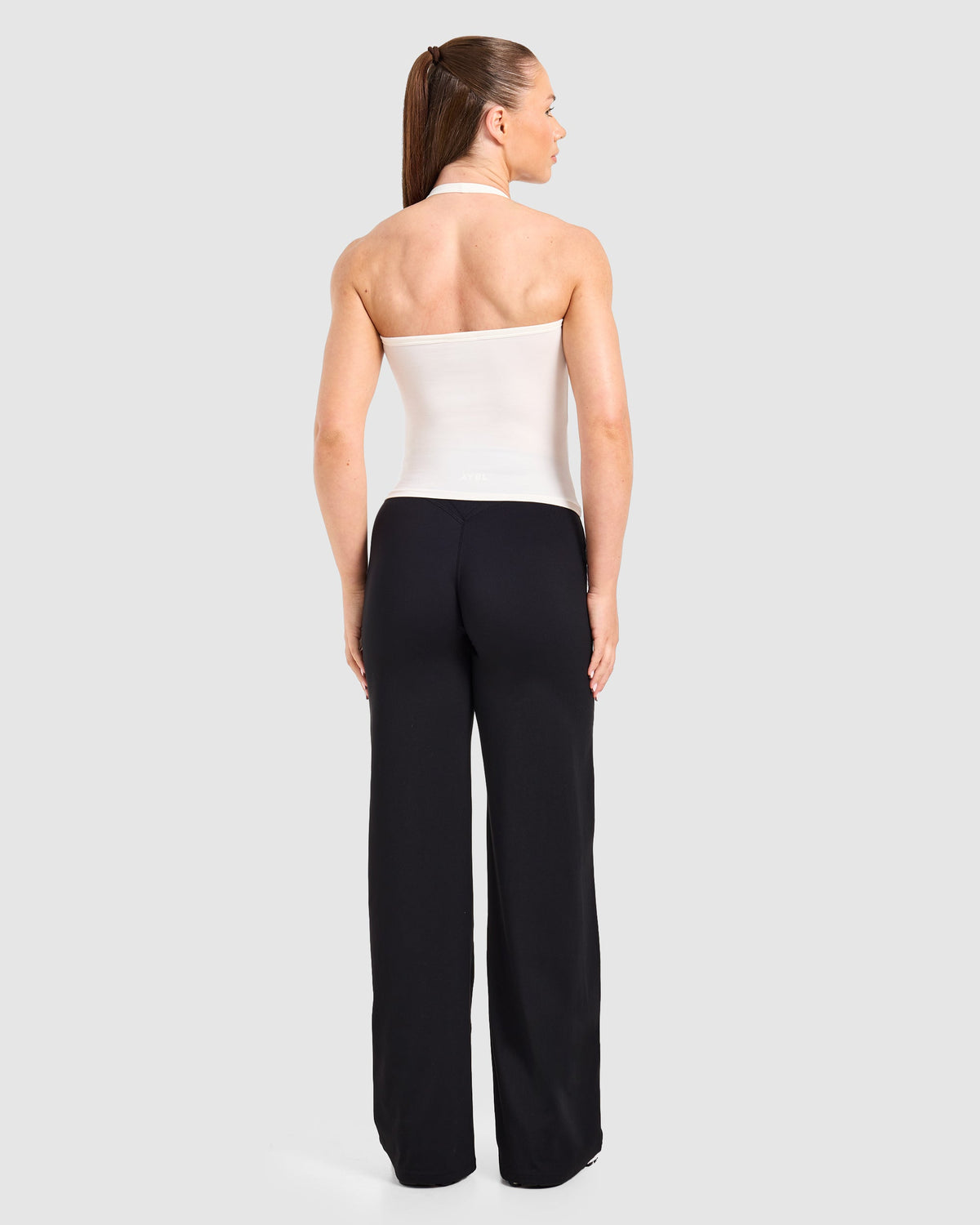 Ease Halterneck Top - Cream White