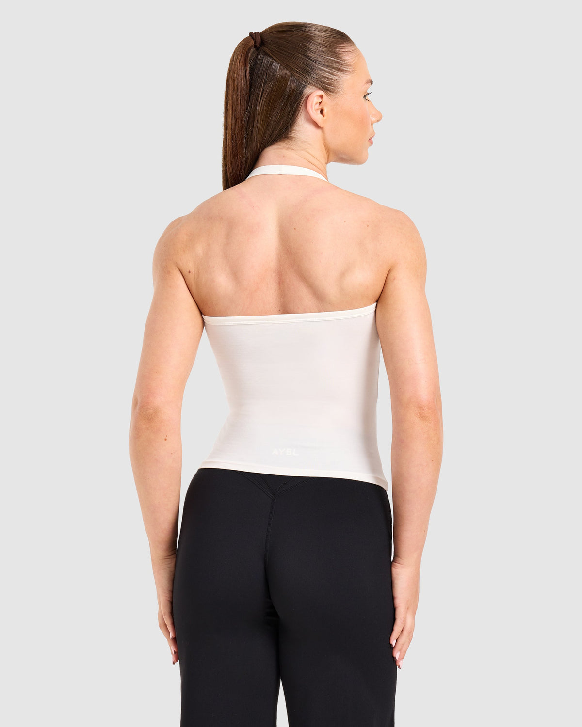Ease Halterneck Top - Cream White