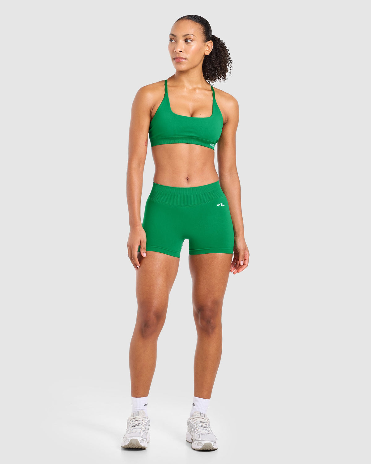 Enhance Seamless Sports Bra - Racing Green