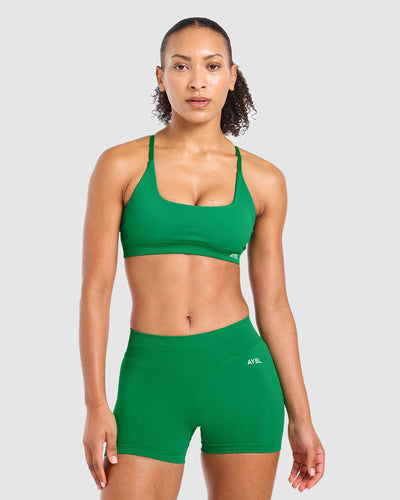 Enhance Seamless Sports Bra - Racing Green