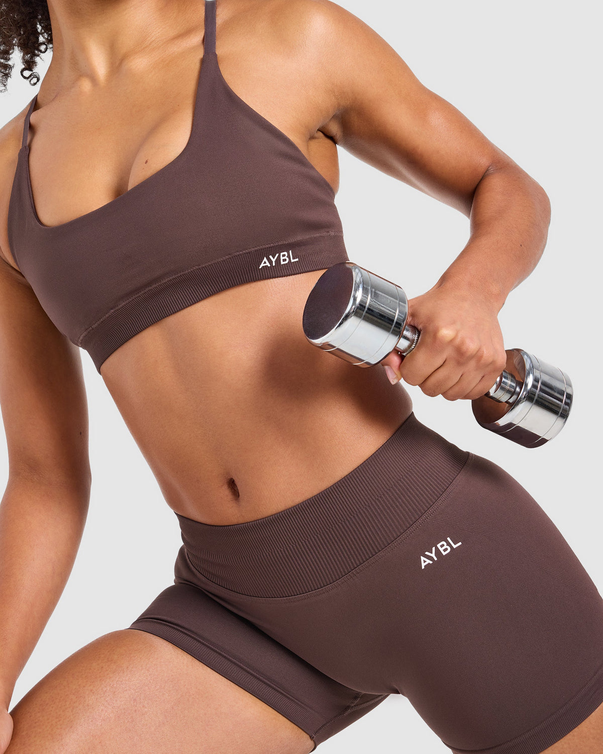 Enhance Seamless Shorts | 3.5" - Cocoa Brown