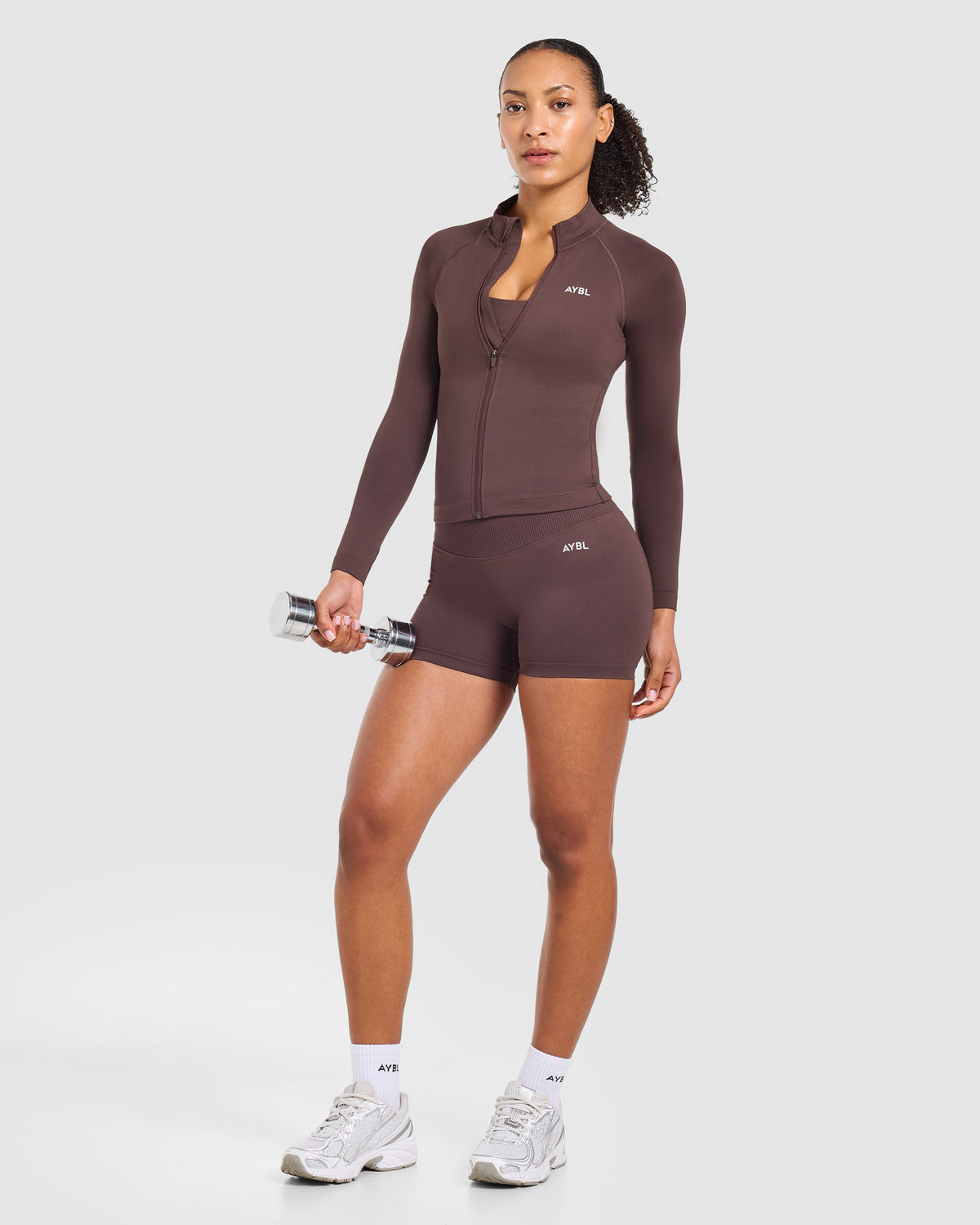 Enhance Seamless Jacket - Cocoa Brown