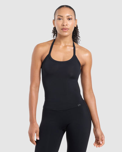 Ease Halterneck Top - Black