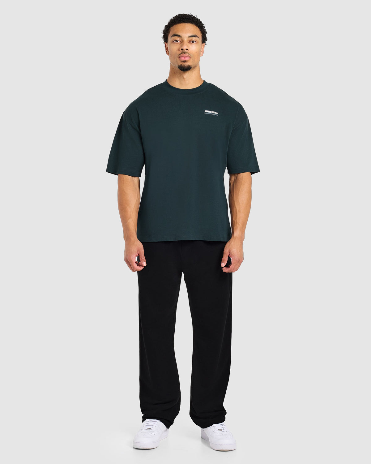 Anime Bench Press Oversized T Shirt - Dark Teal