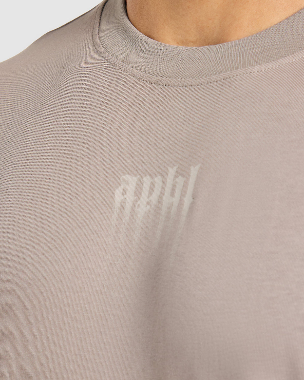 Gothic Blur Oversized T Shirt - Fog