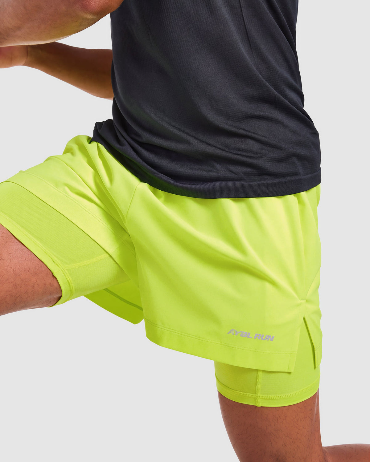 Run 2 in 1 Shorts - Neon Yellow