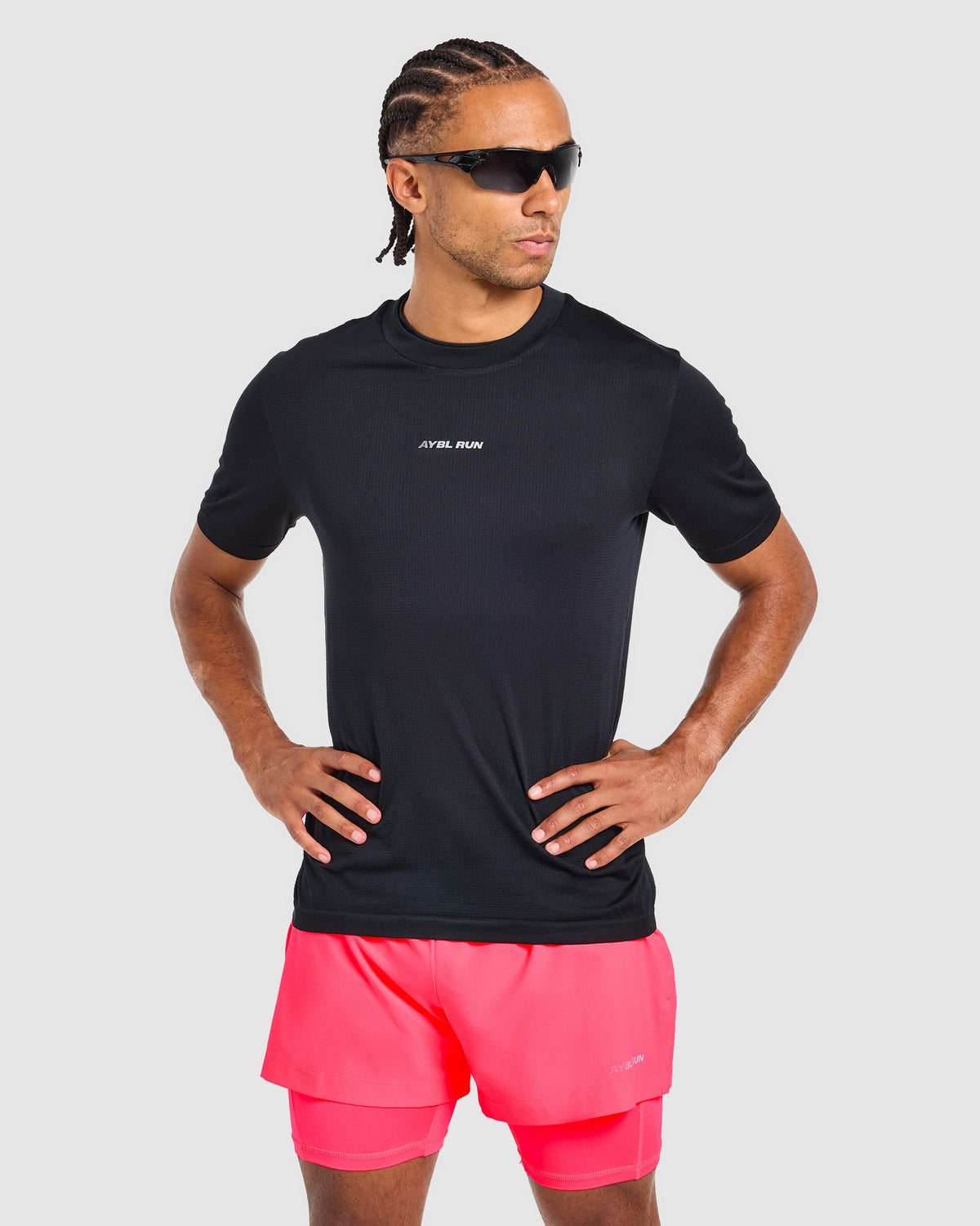 Run 2 in 1 Shorts - Neon Pink