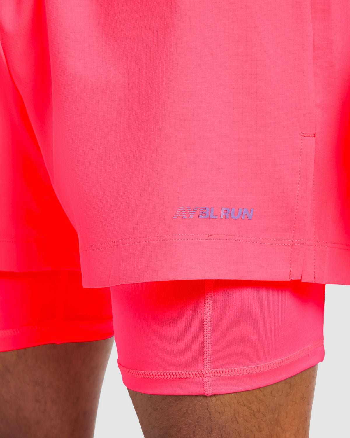 Run 2 in 1 Shorts - Neon Pink