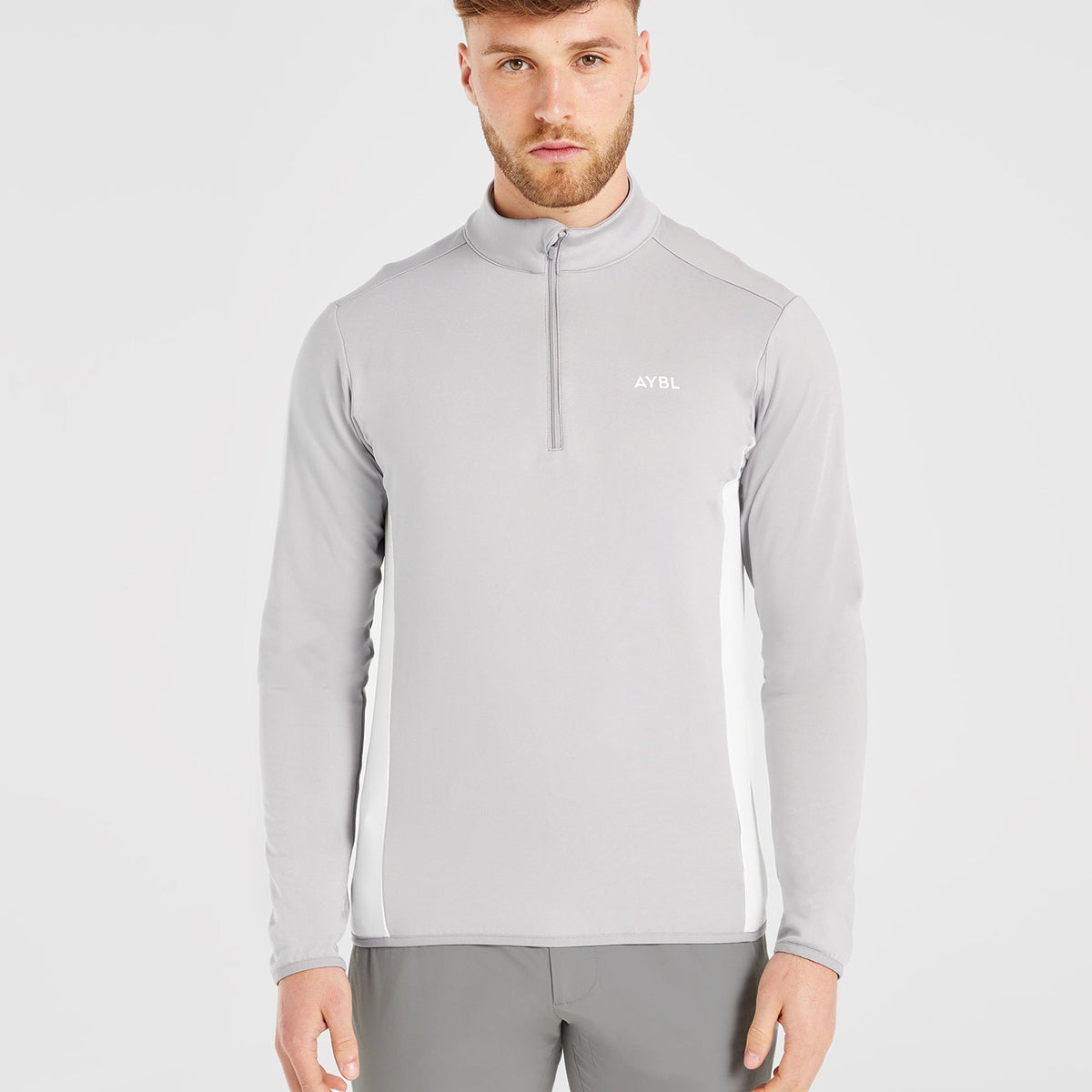 Sweat 1/4 Zip Foundry Supply Co. Gris Pour Homme - Taille XXL - 100% Polaire Polyester