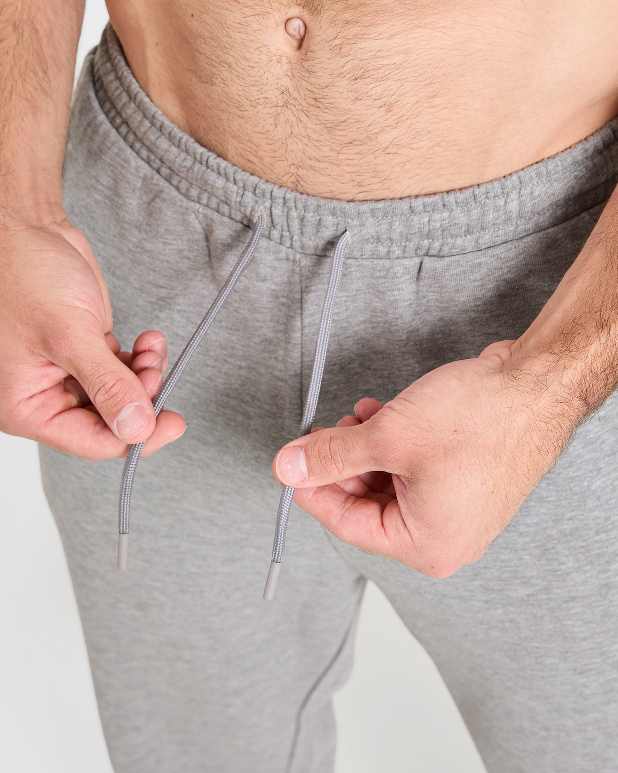 Cam Kissel x Oversized Straight Leg Joggers - Mid Marl Grey