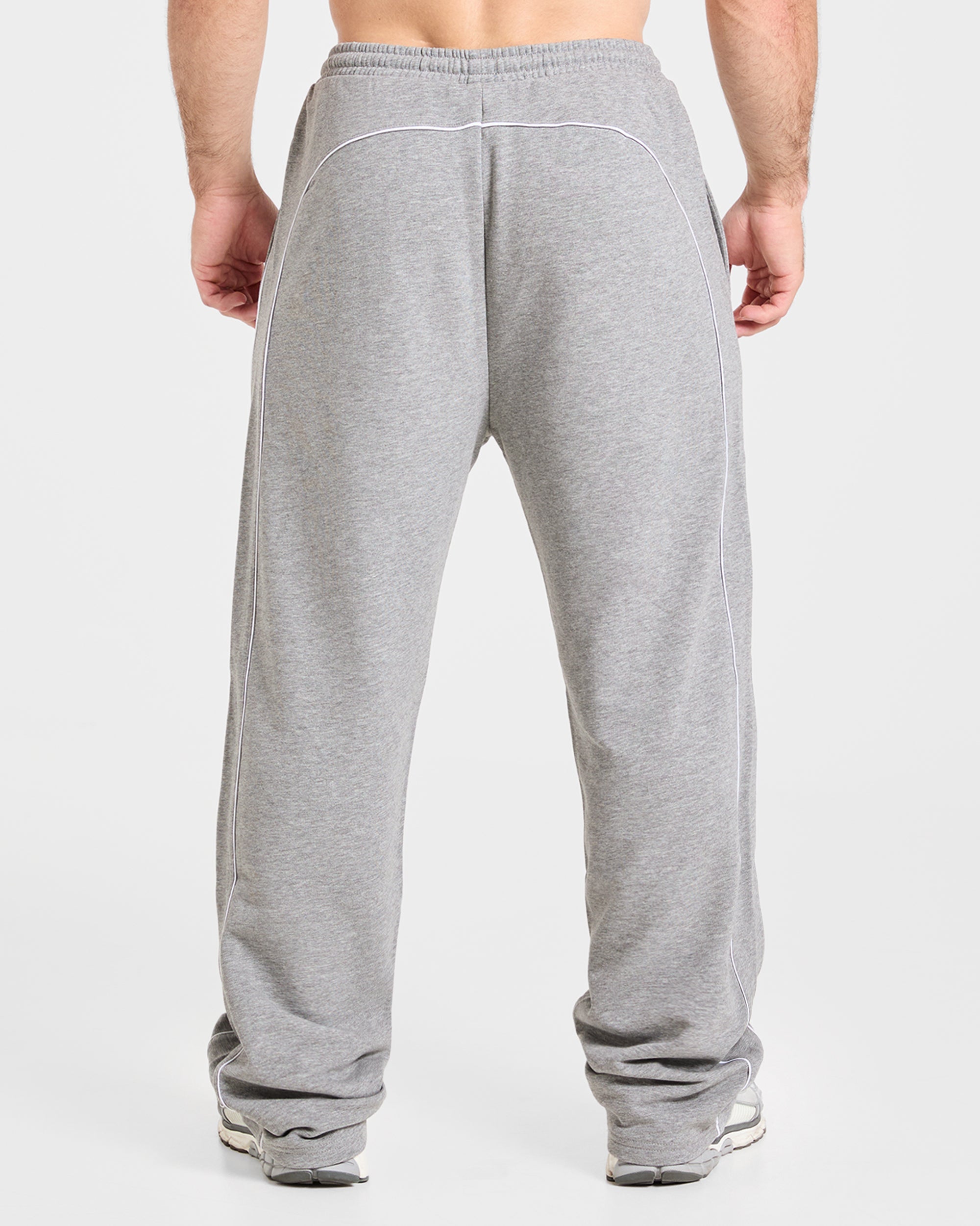 Cam Kissel x Oversized Straight Leg Joggers - Mid Marl Grey
