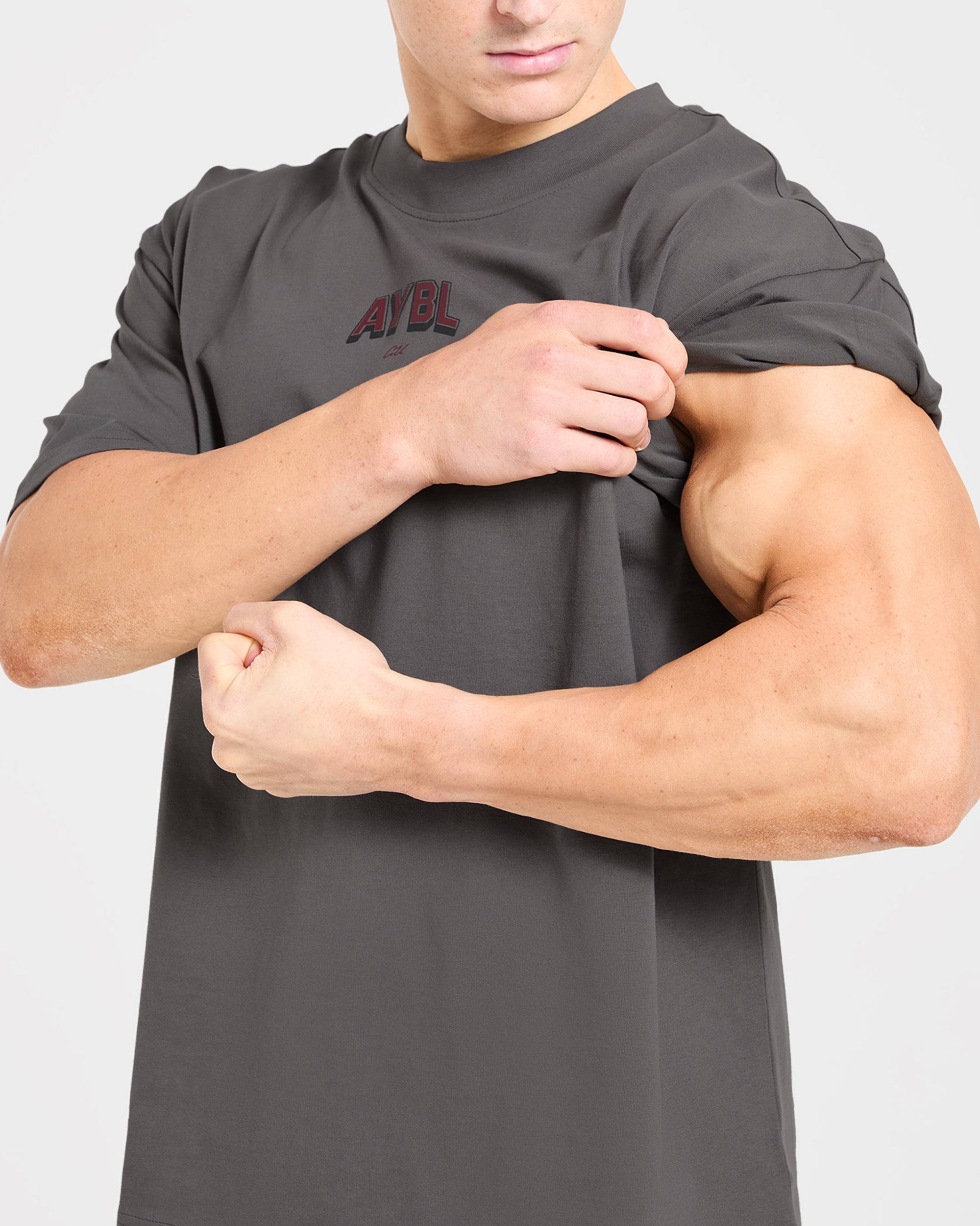 Cam Kissel x Refuse to Blend in Oversized T Shirt - Charcoal