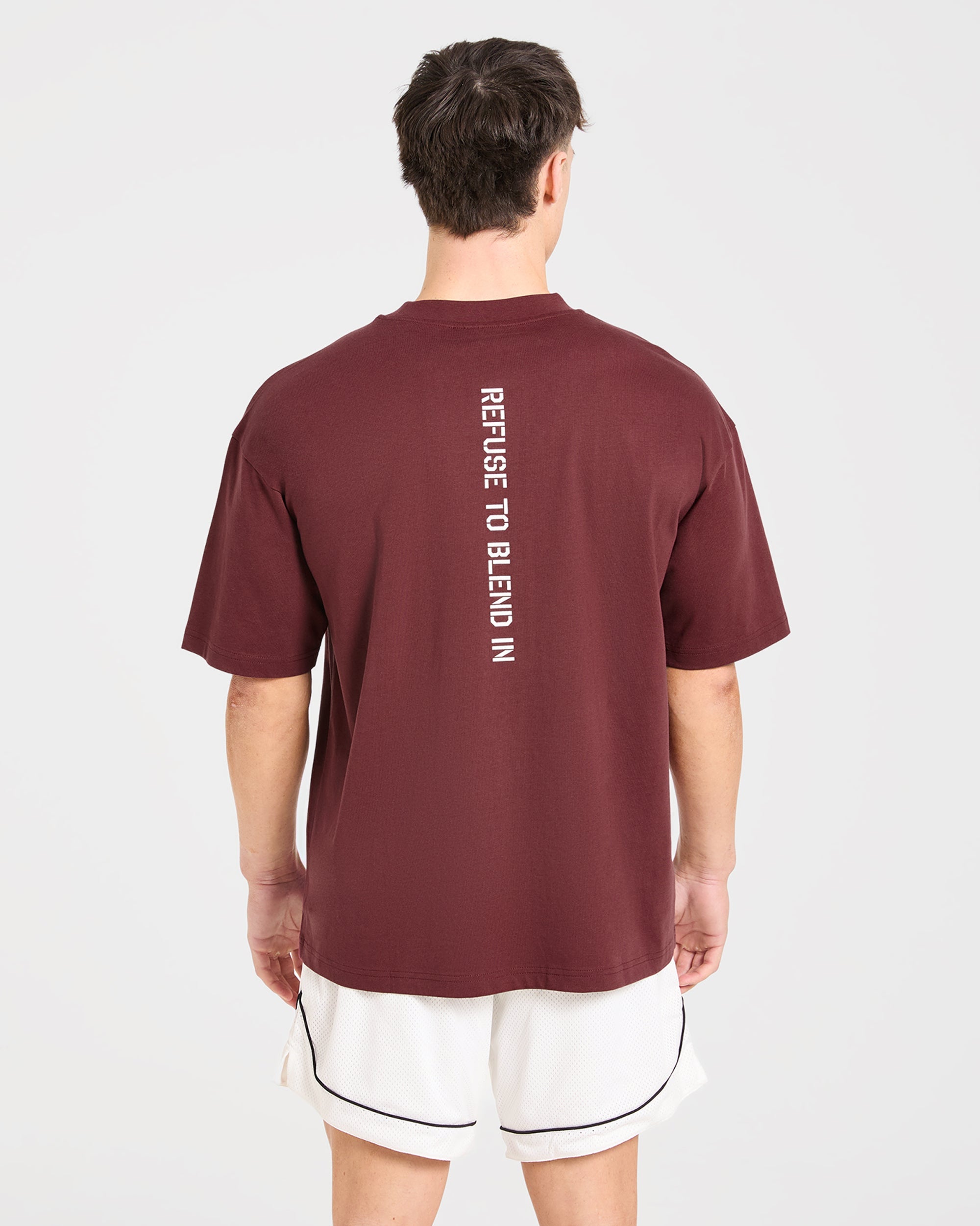 Cam Kissel x Graphic Oversized T Shirt - Burgundy