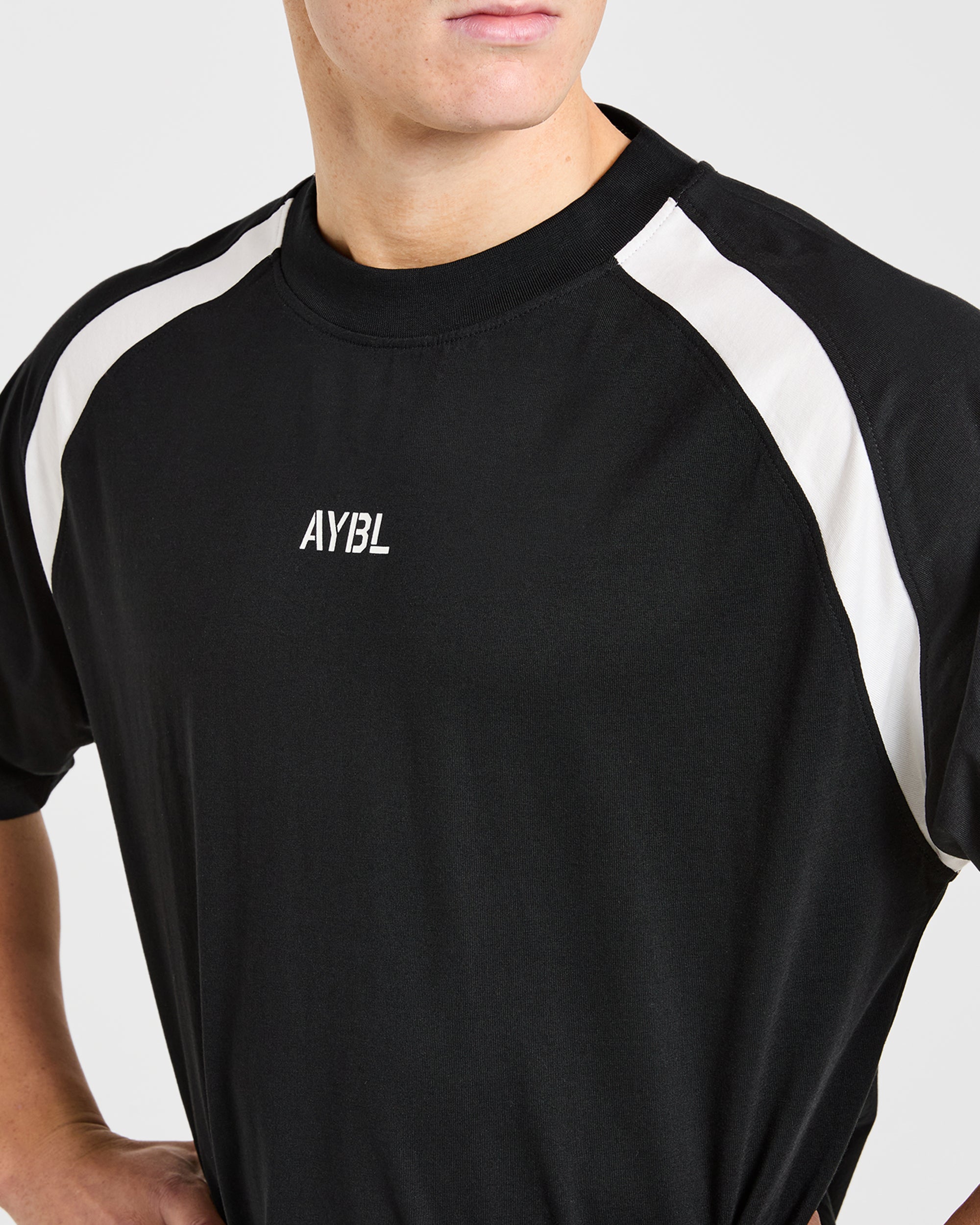 Cam Kissel x Contrast Oversized T Shirt - Black