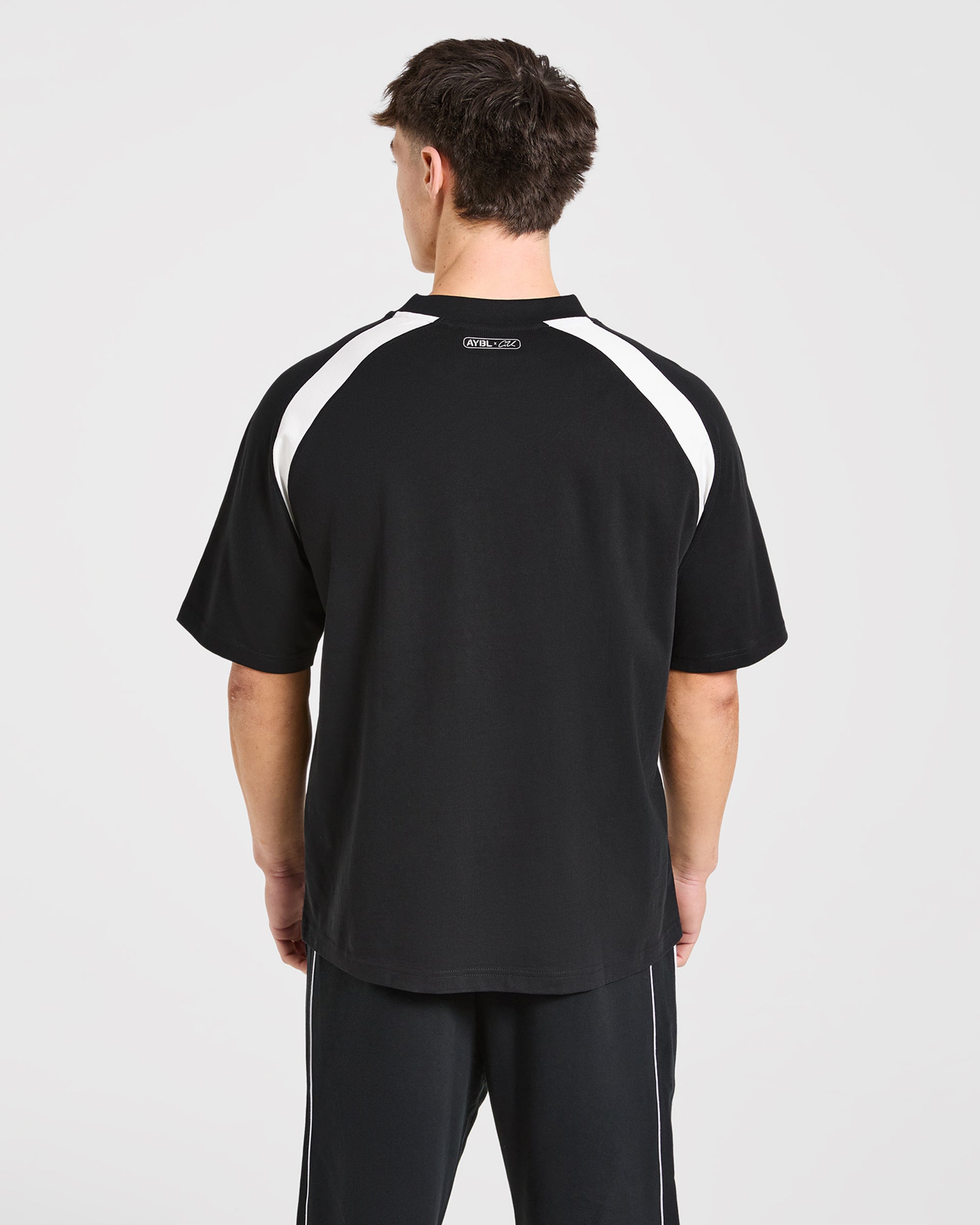 Cam Kissel x Contrast Oversized T Shirt - Black