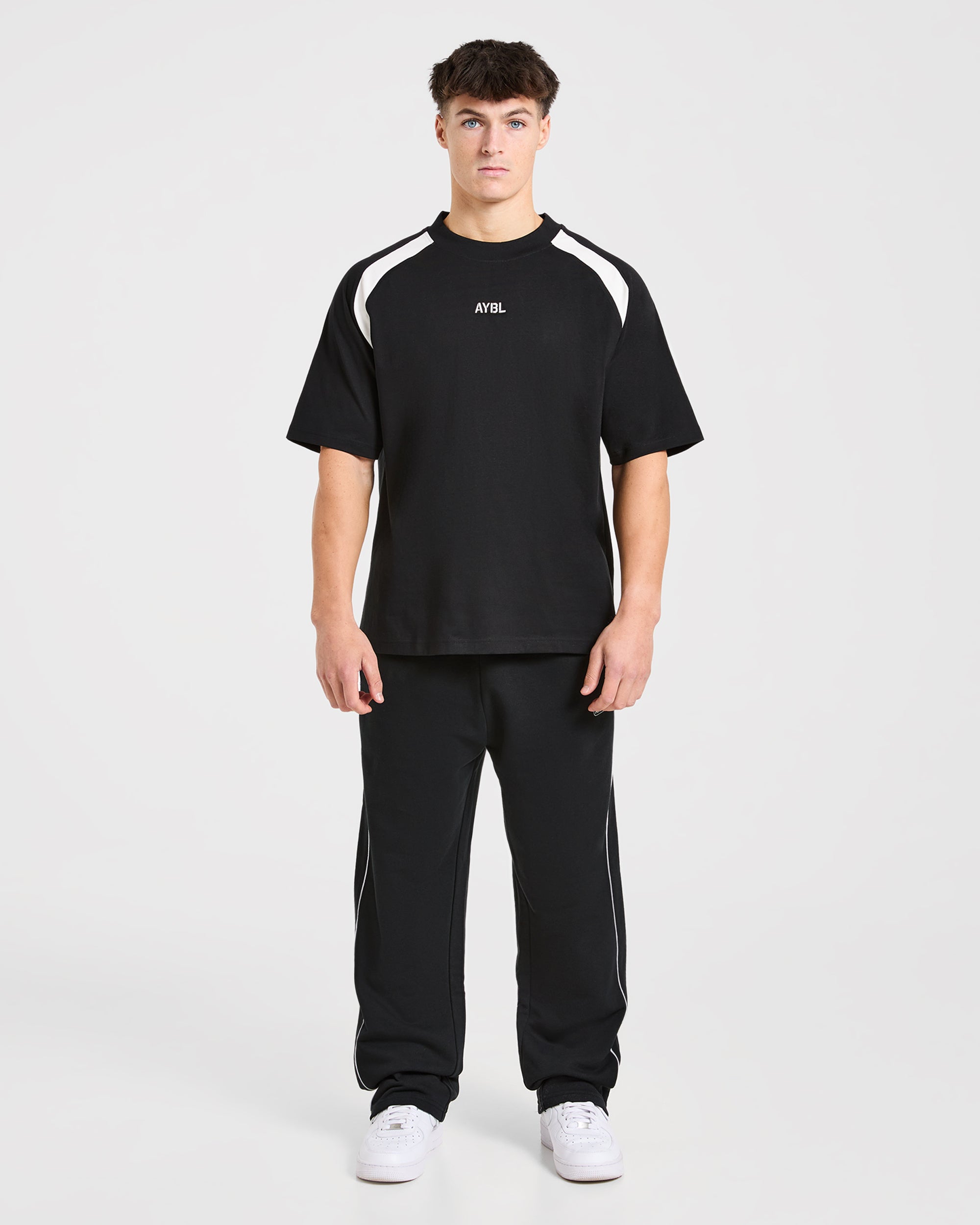 Cam Kissel x Contrast Oversized T Shirt - Black