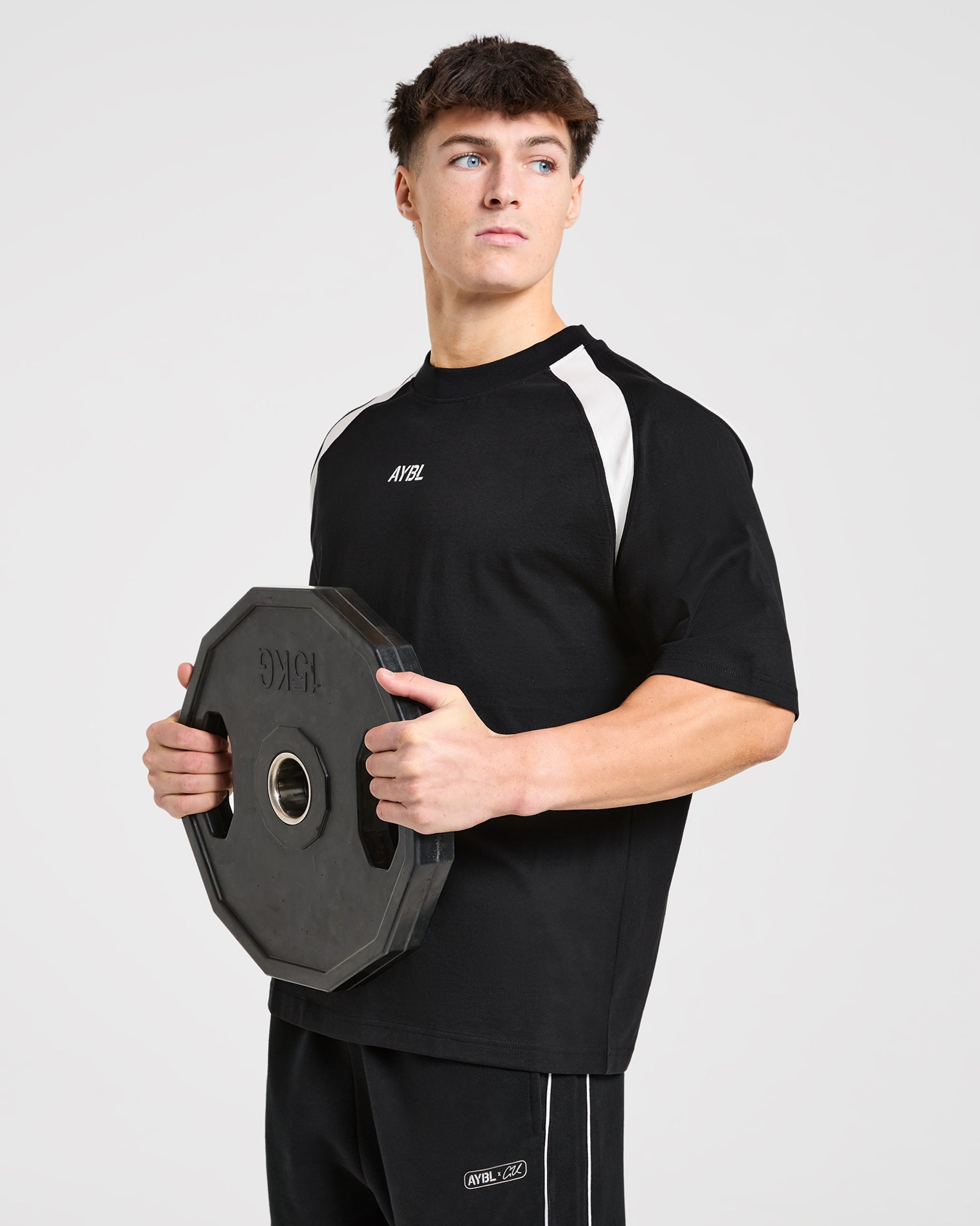 Cam Kissel x Contrast Oversized T Shirt - Black