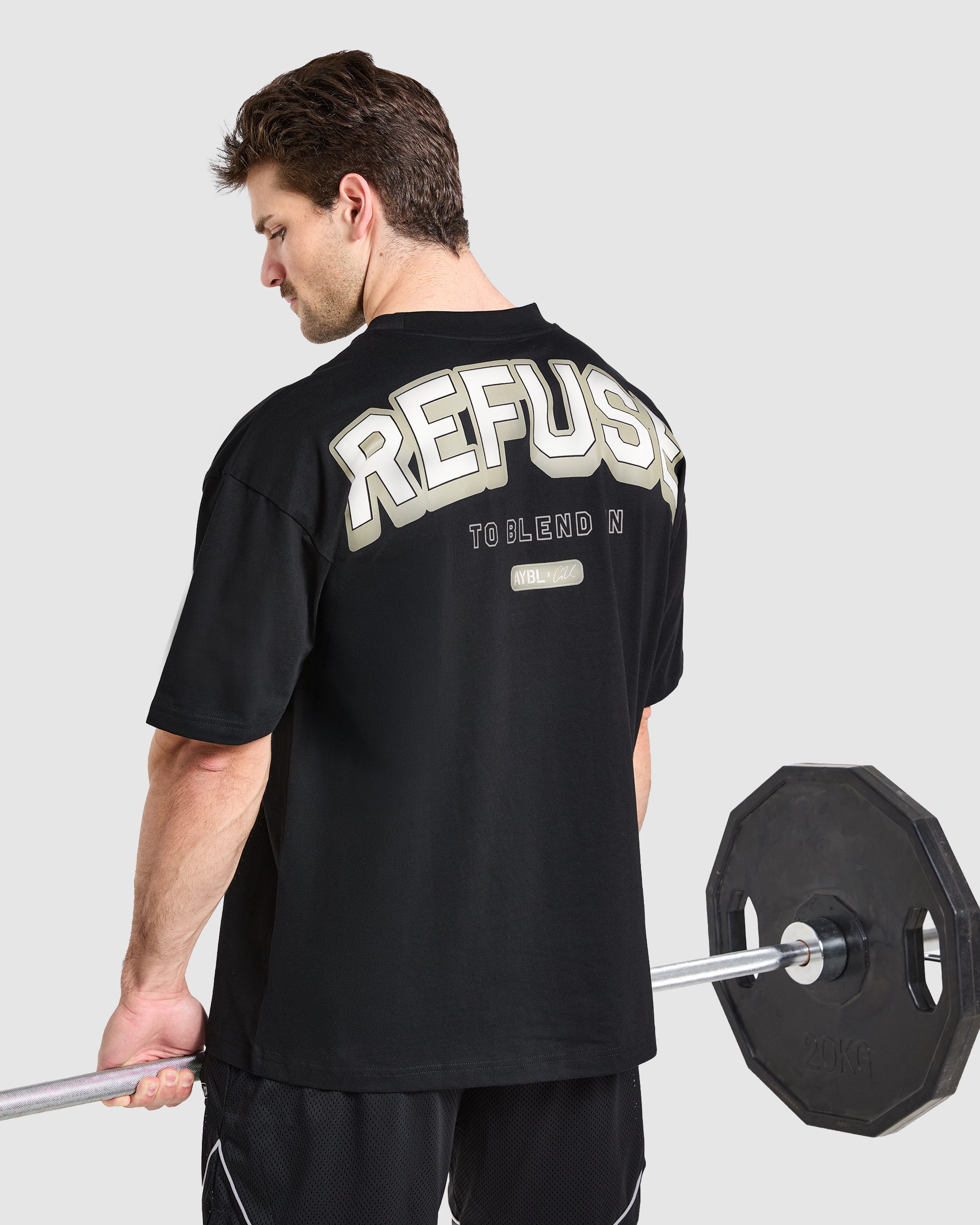 Cam Kissel x Refuse to Blend in Oversized T Shirt - Black