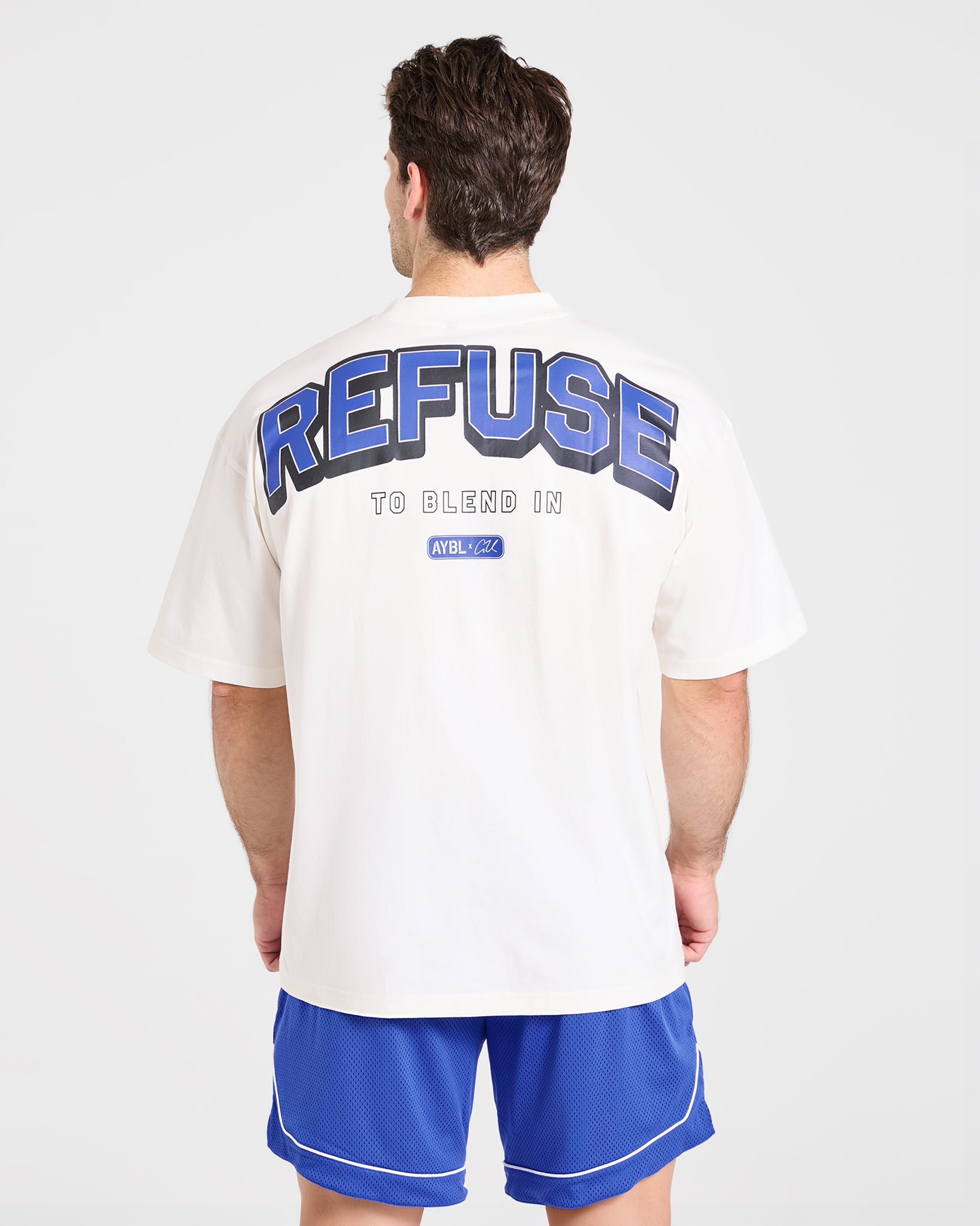 Cam Kissel x Refuse to Blend in Oversized T Shirt - Off White